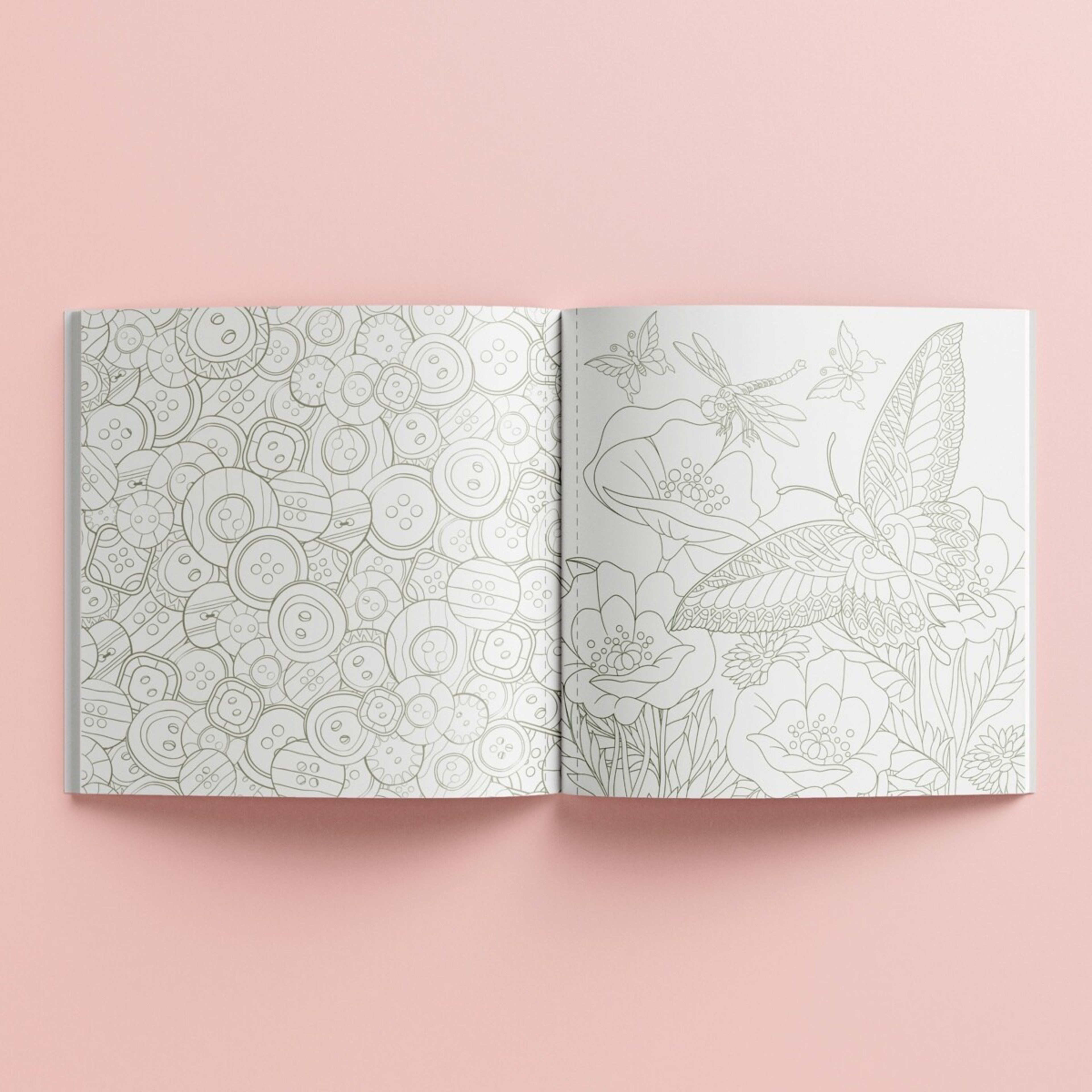 2 Art Maker Cottagecore Creative Colouring - Book​, 2 of 4
