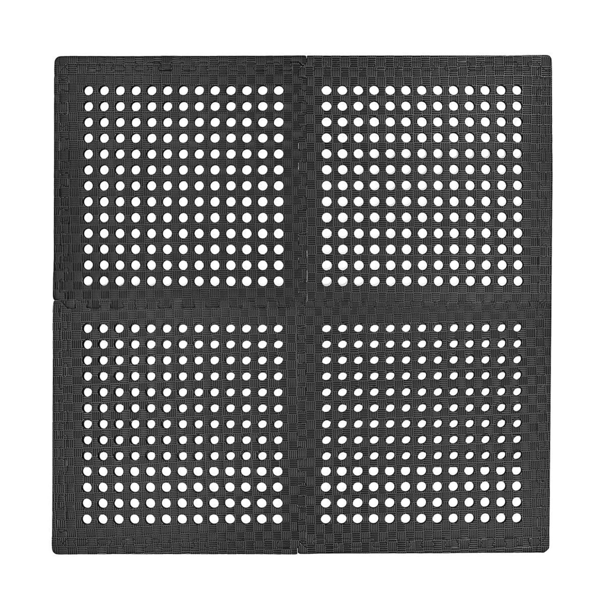 4 Pack EVA Floor Tiles Charcoal Kmart