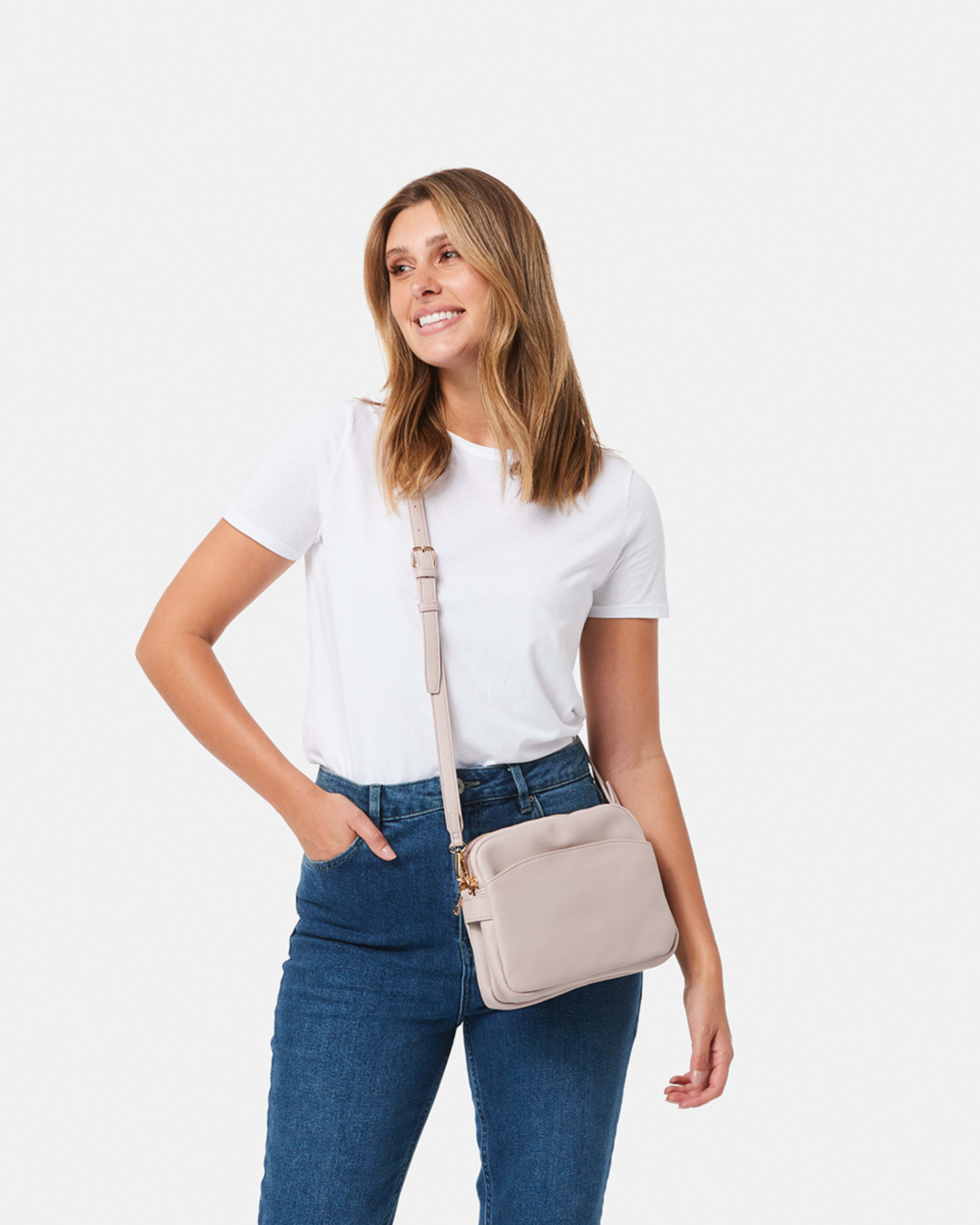 Double Pouch Cross Body Bag Kmart