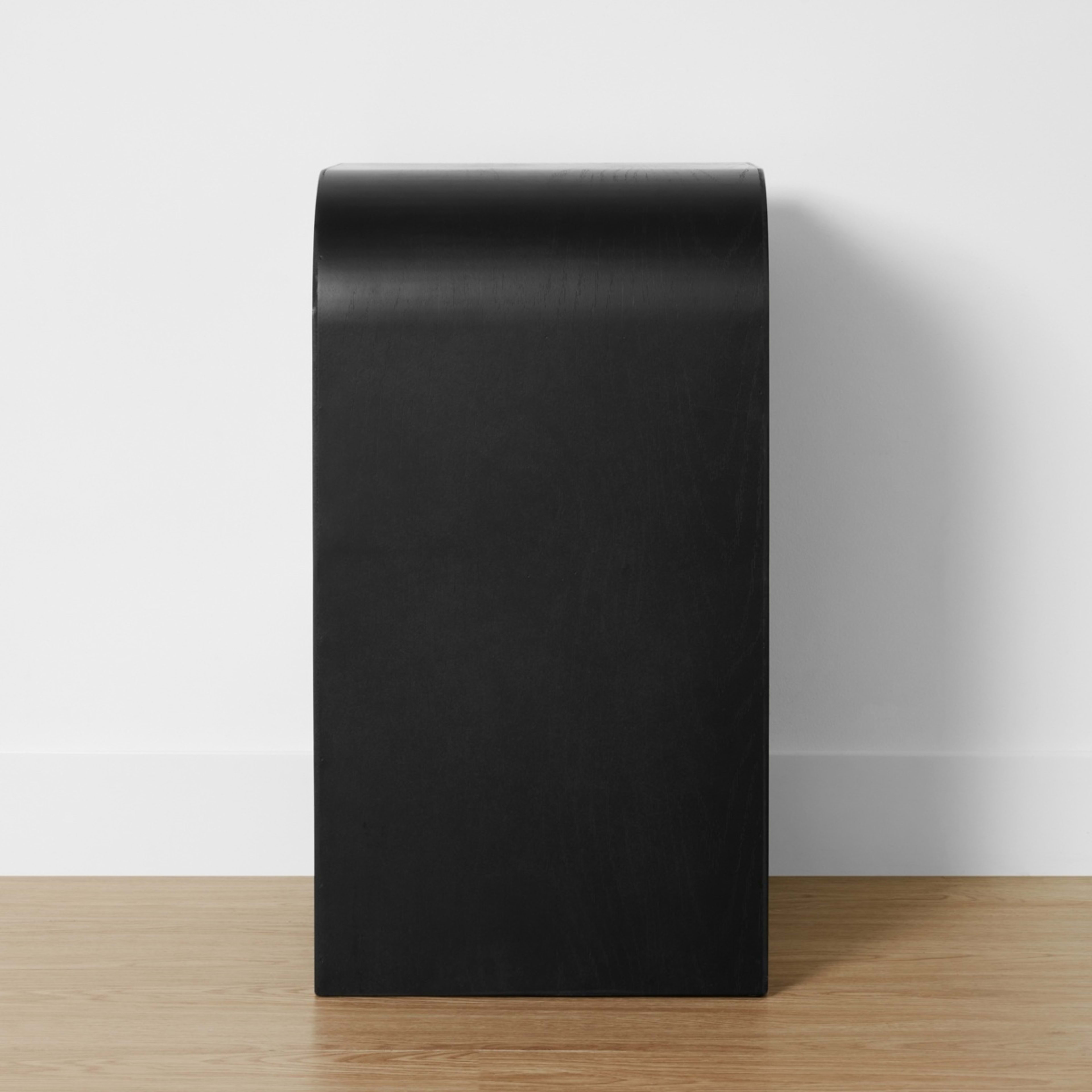 4 Ebony Wave Bedside Table, 4 of 10