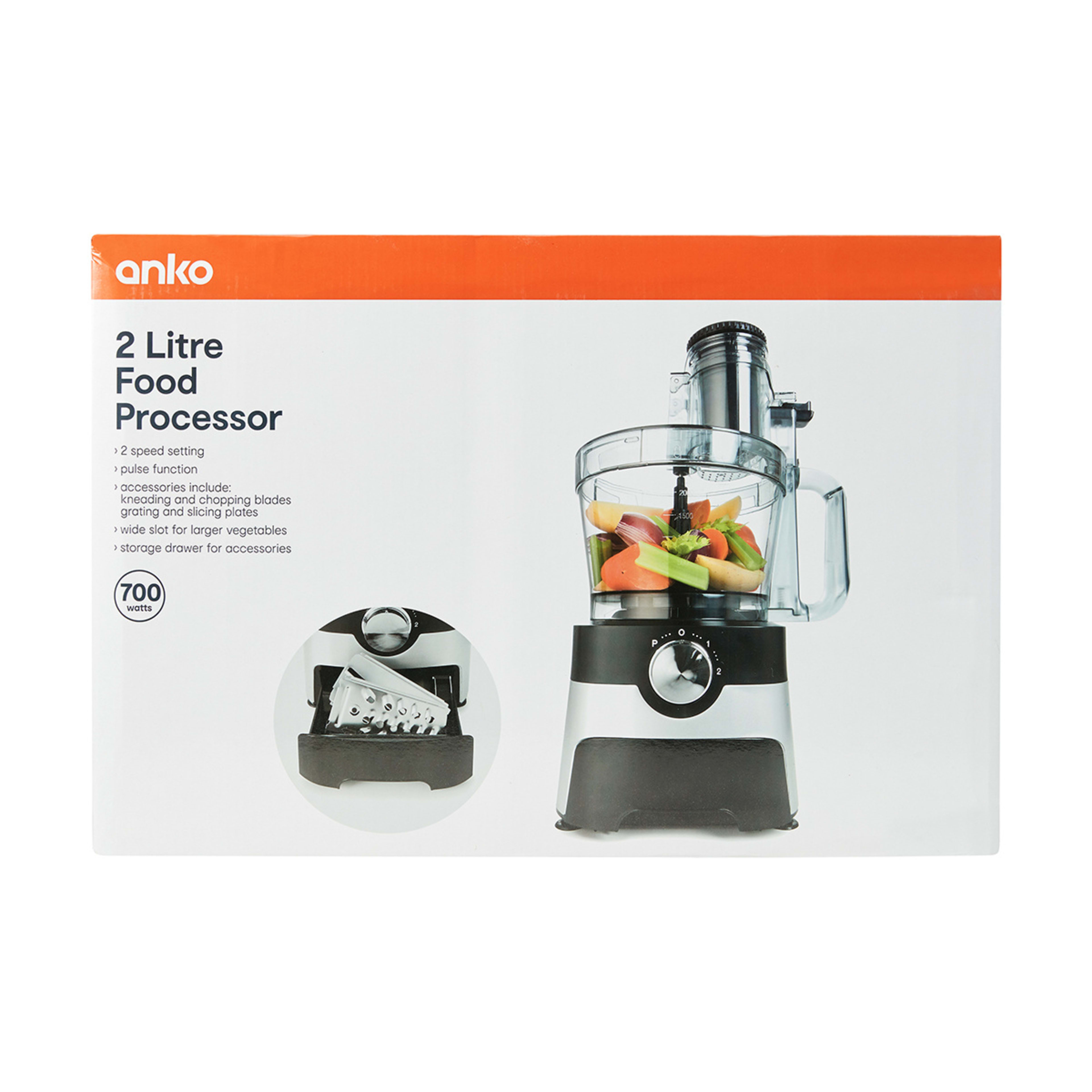 2 Litre Food Processor Kmart