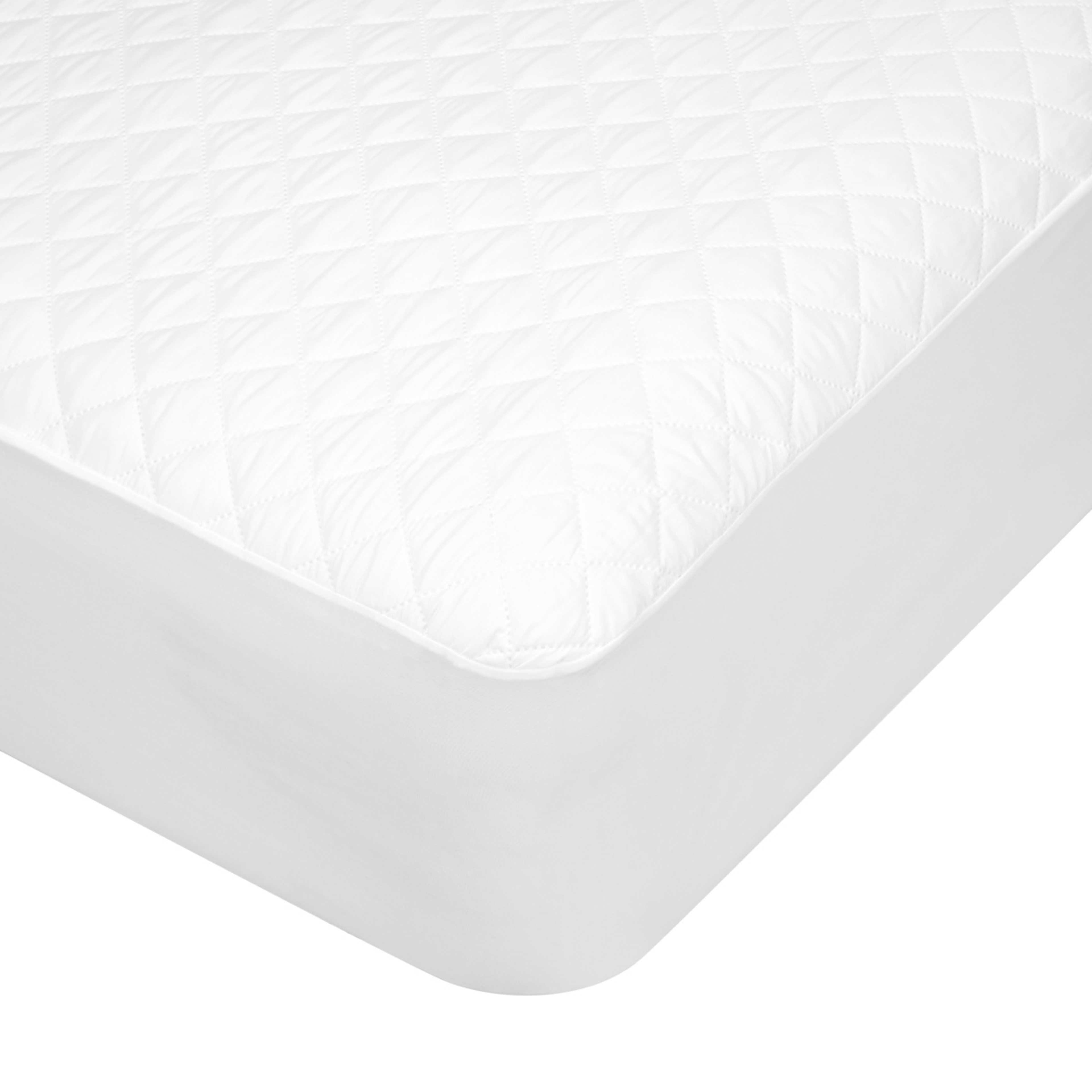 4 Stain Resistant and Allergy Sensitive Mattress Protector - Double Bed, White, 4 of 4