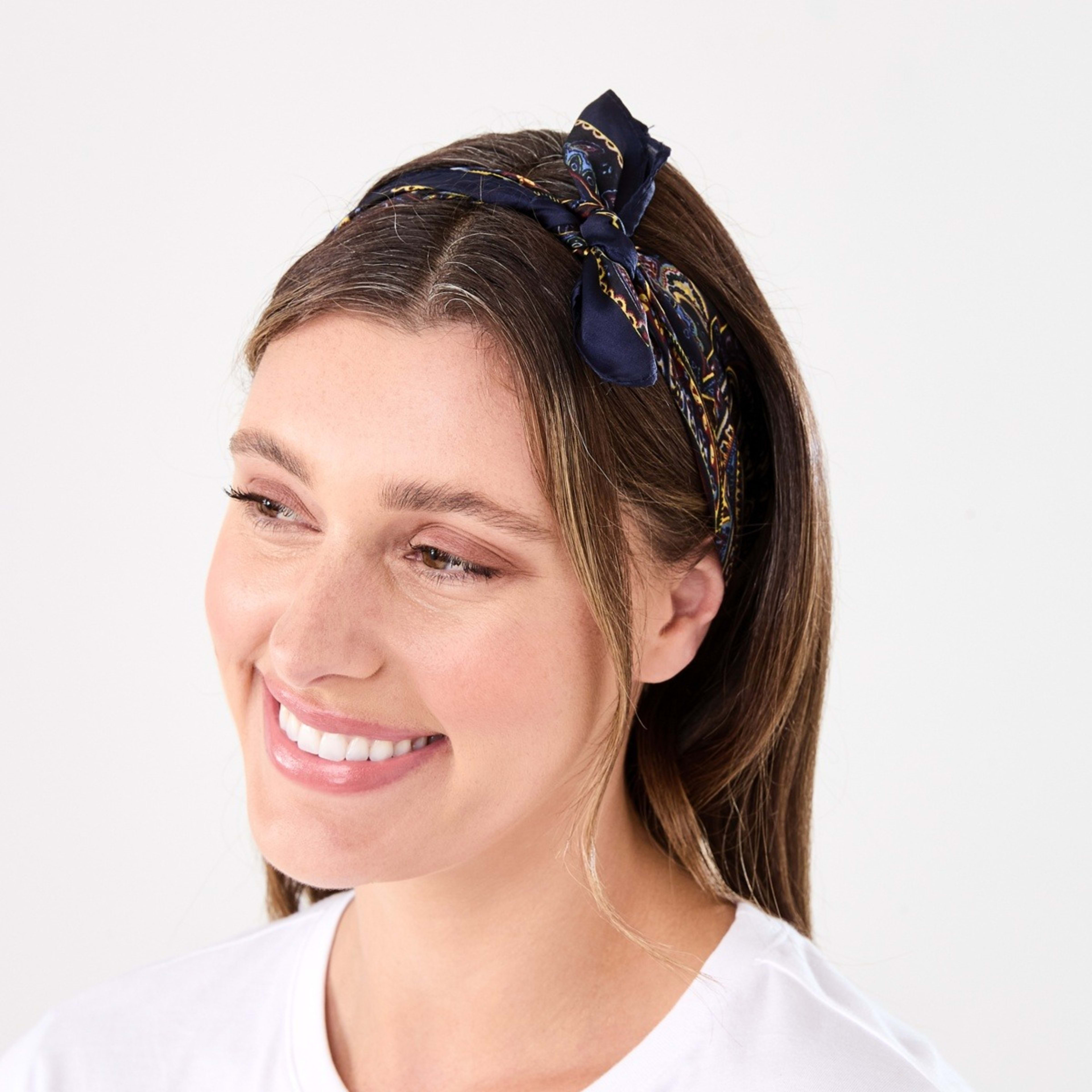4 Hair Scarf - Paisley, 4 of 5