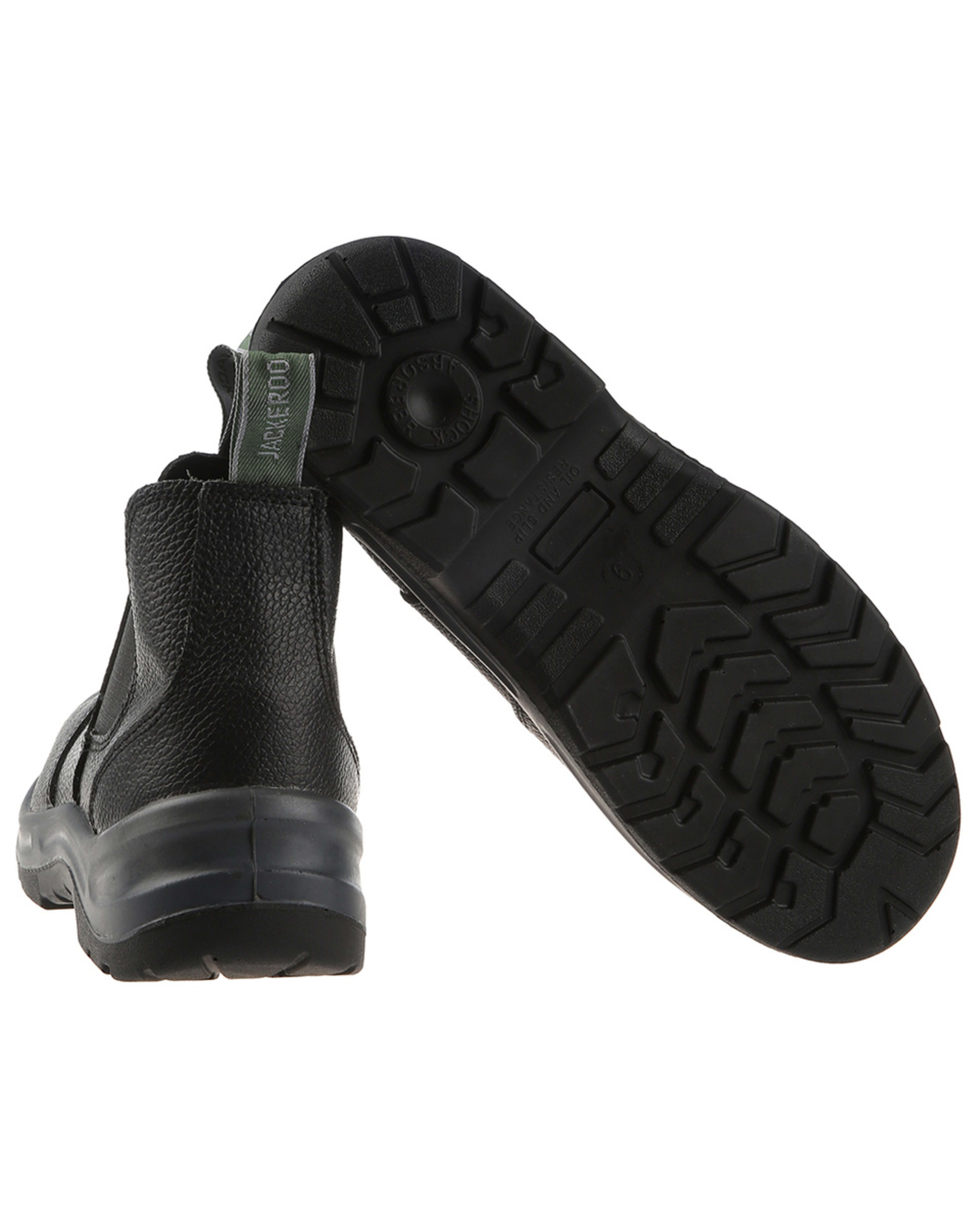 4 Slip On Work Boots BLACK, 4 of 5
