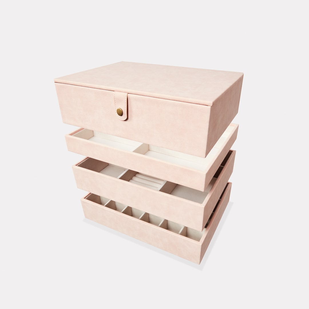 Large 15 Section Jewellery Tray Pink Kmart