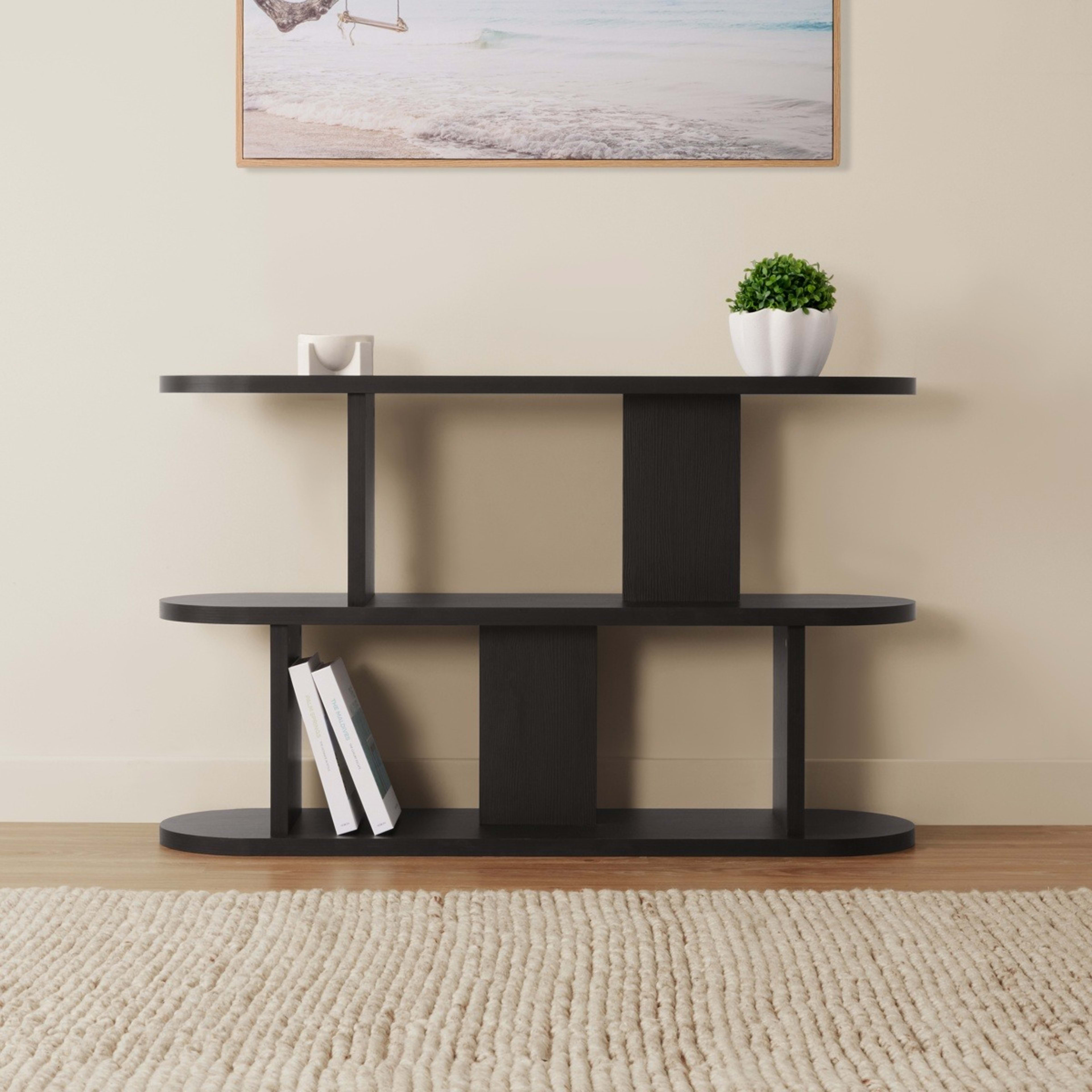 1 3 Tier Bookshelf - Black
