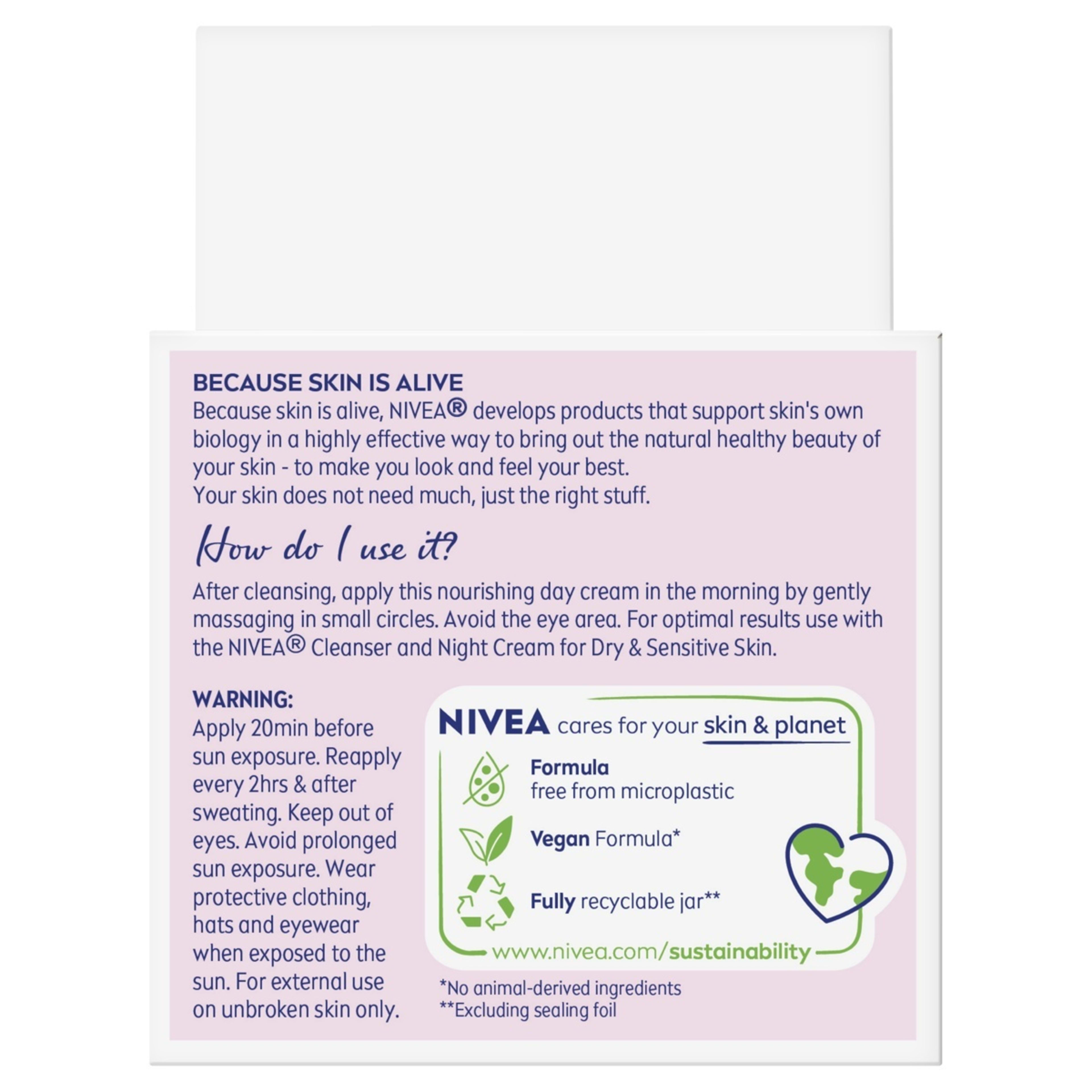 4 Nivea Nourishing Day Cream SPF 30 50ml - Natural Almond Oil, 4 of 9