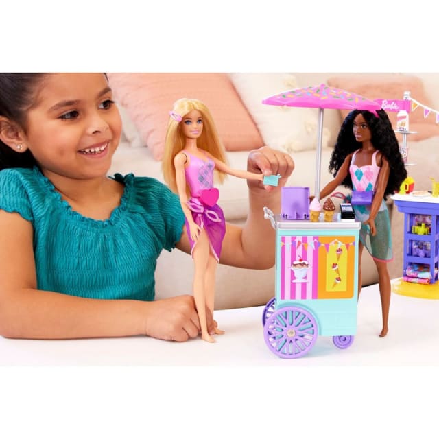 Barbie Beach Boardwalk Playset Kmart 3594