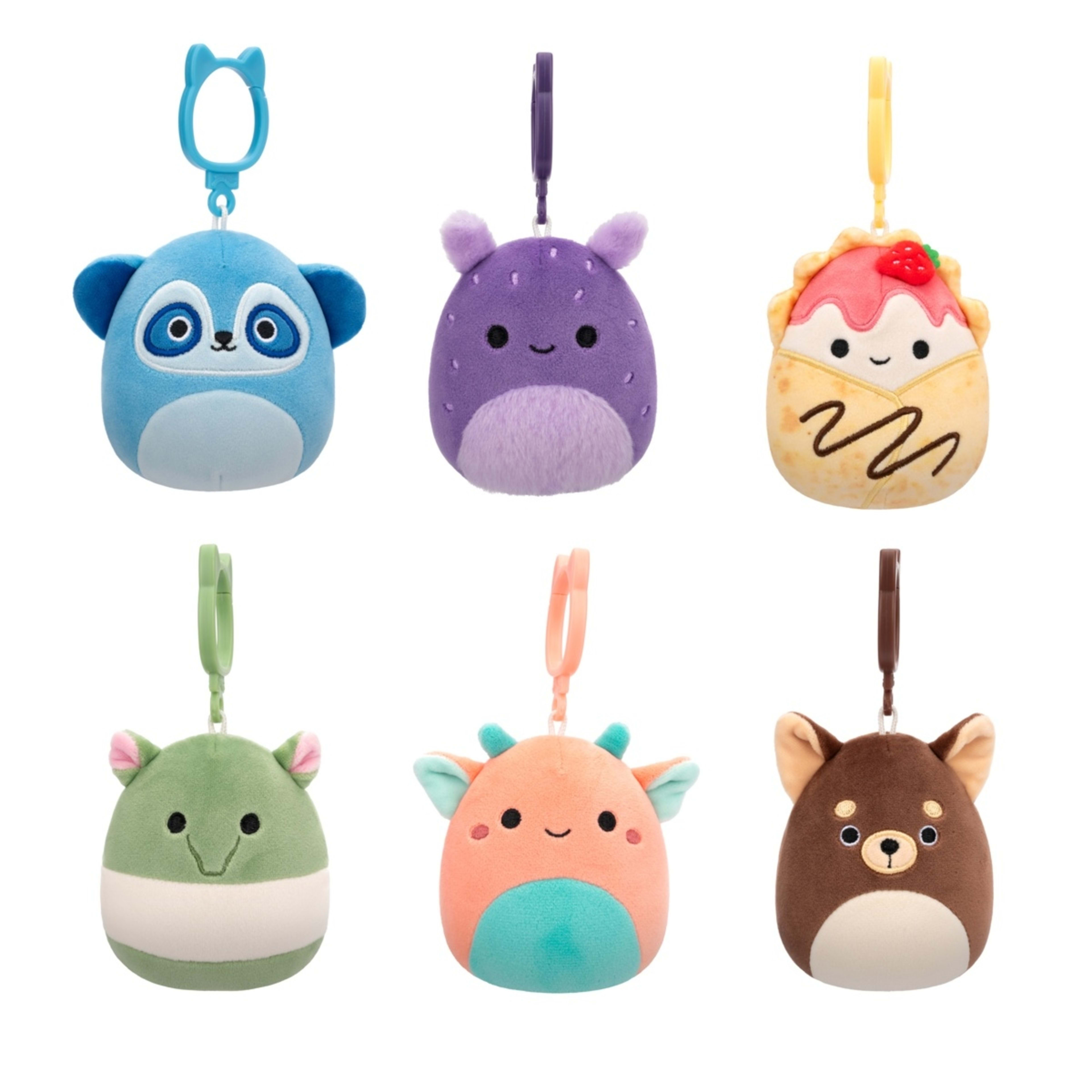 6 9cm Squishmallows Clip-On Plush Toy - Assorted, 6 of 8