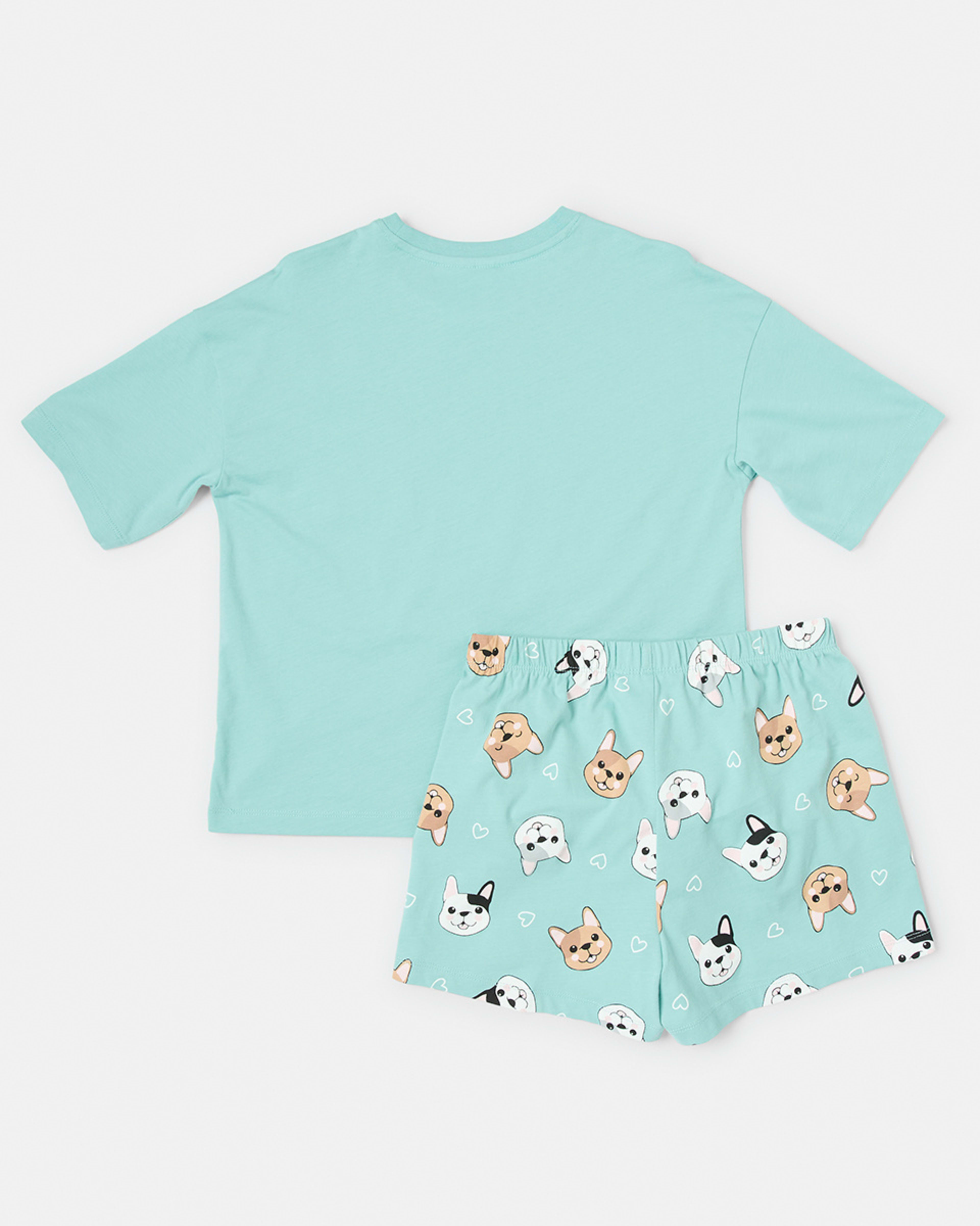 8 Short Sleeve Jersey Knit Pyjama Set Doggemblu, 8 of 10