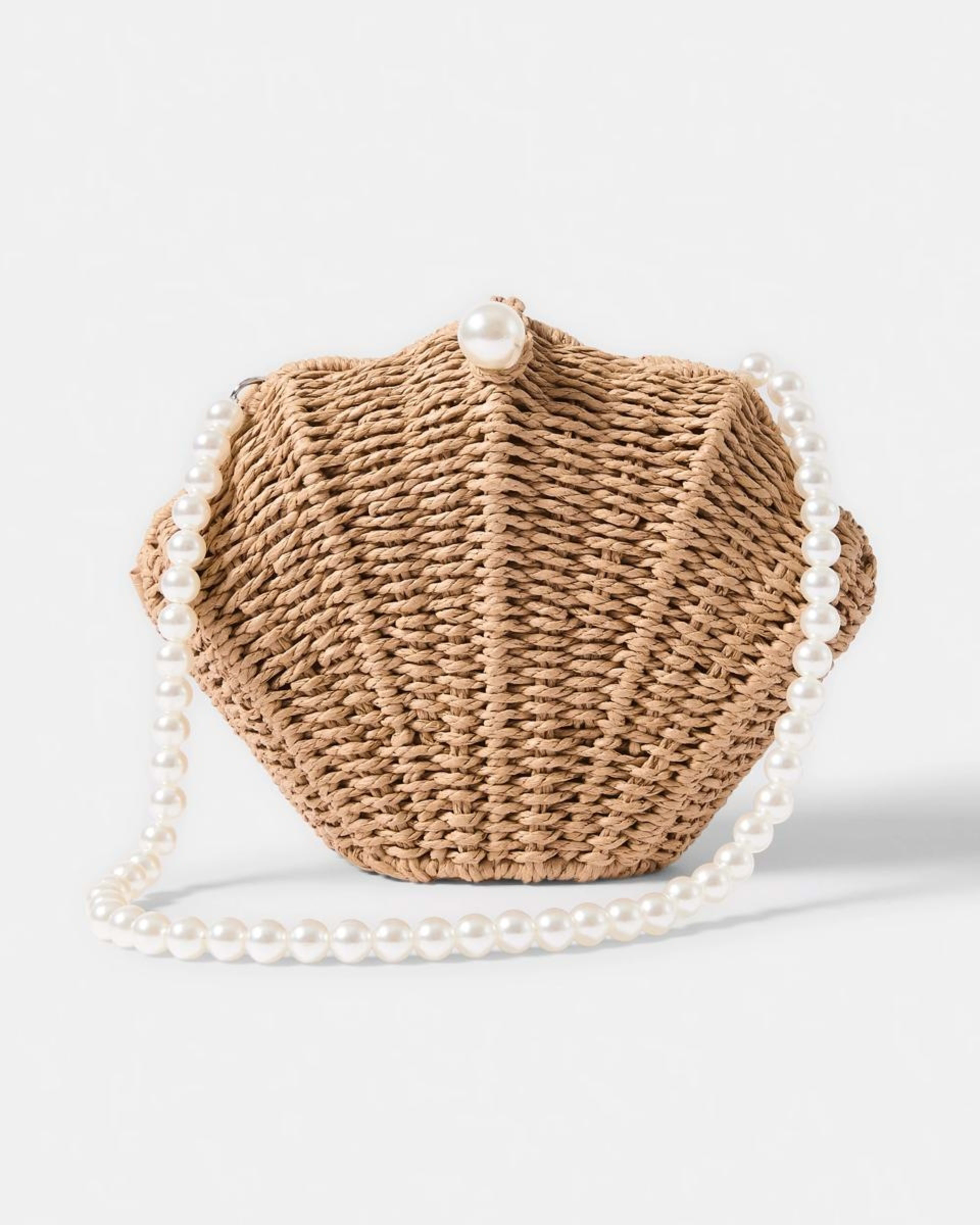 1 Shell Shoulder Bag Natural, 1 of 6