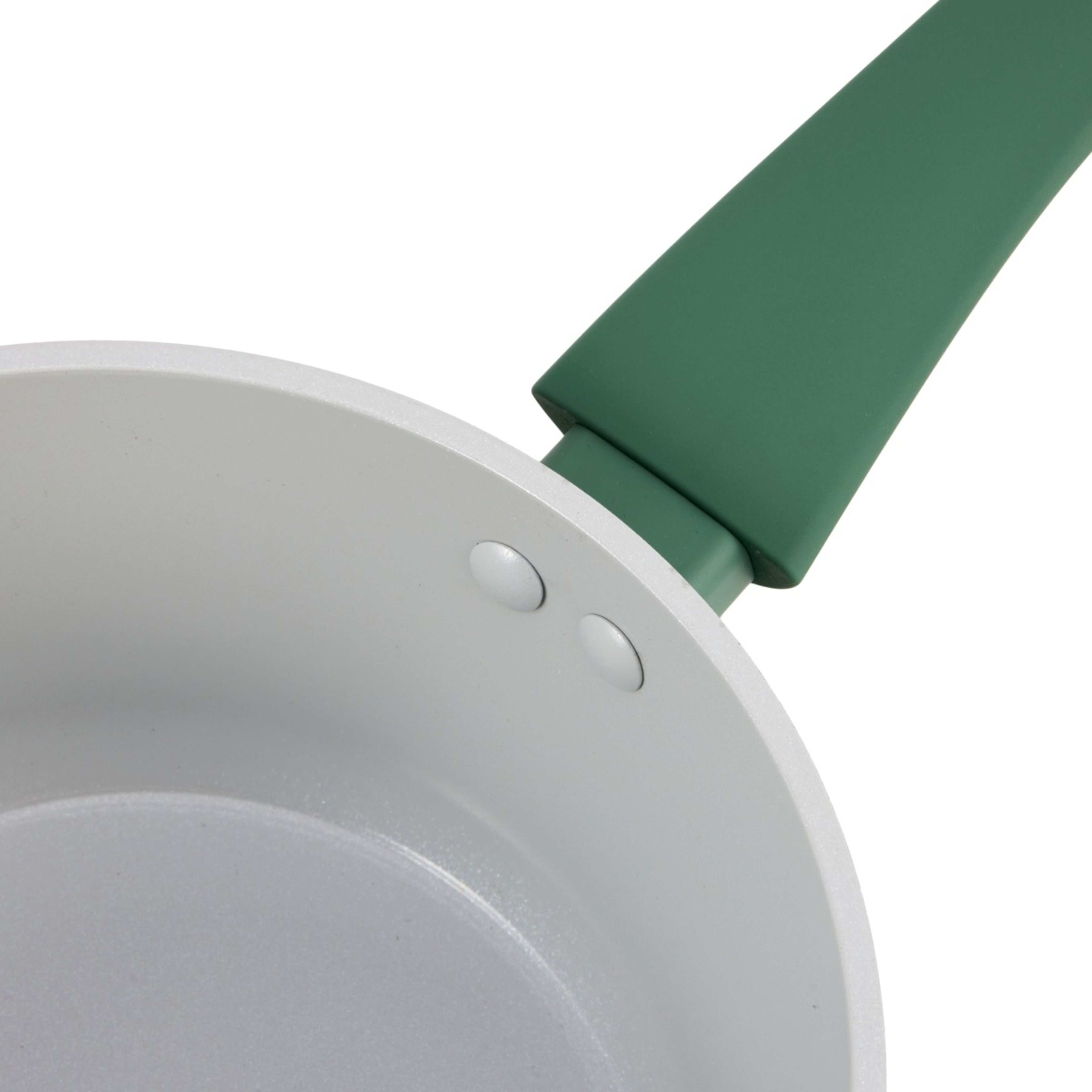 Set of 2 Green Ceramic Saucepans Kmart