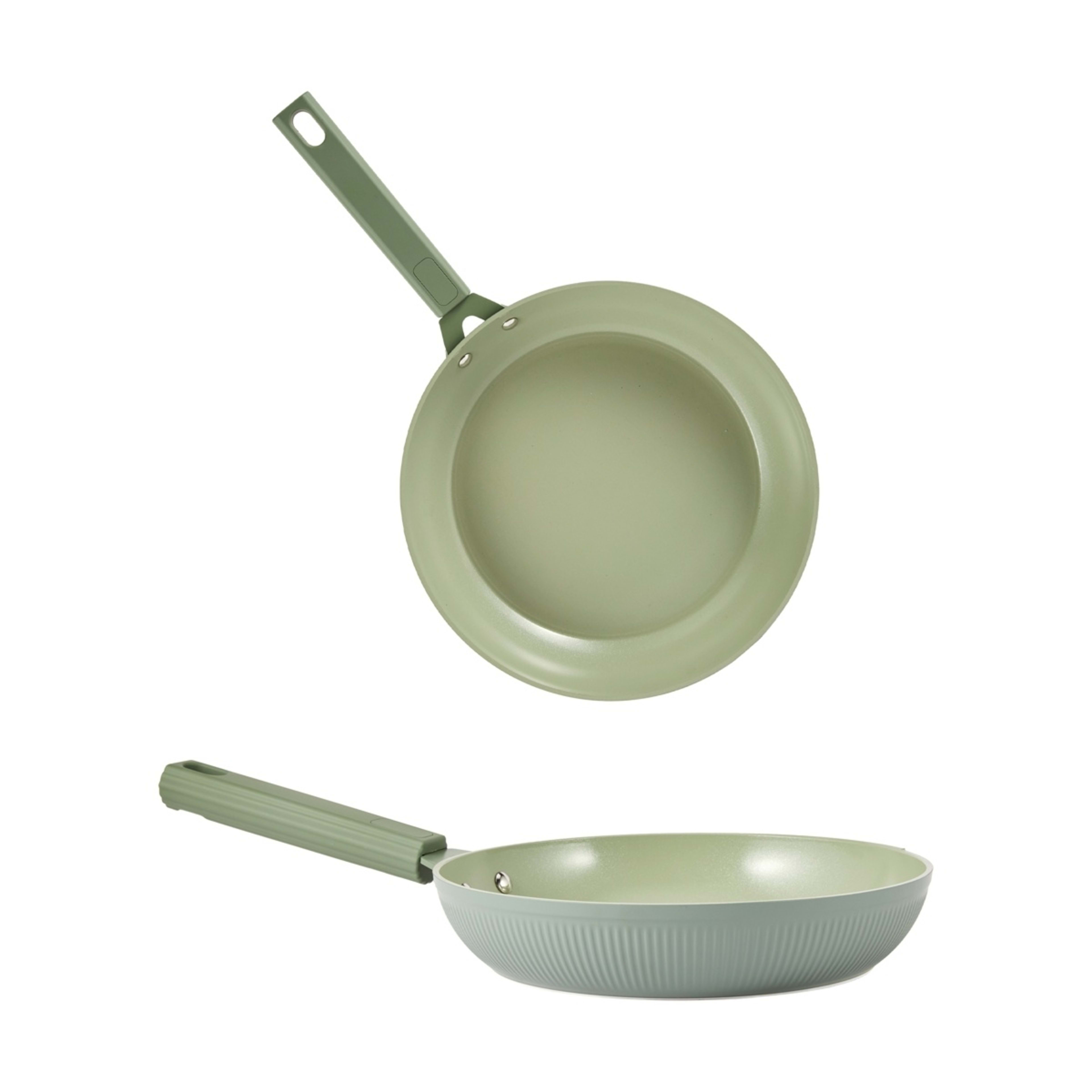1 2 Piece Linear Frypan Set - Black, 1 of 7