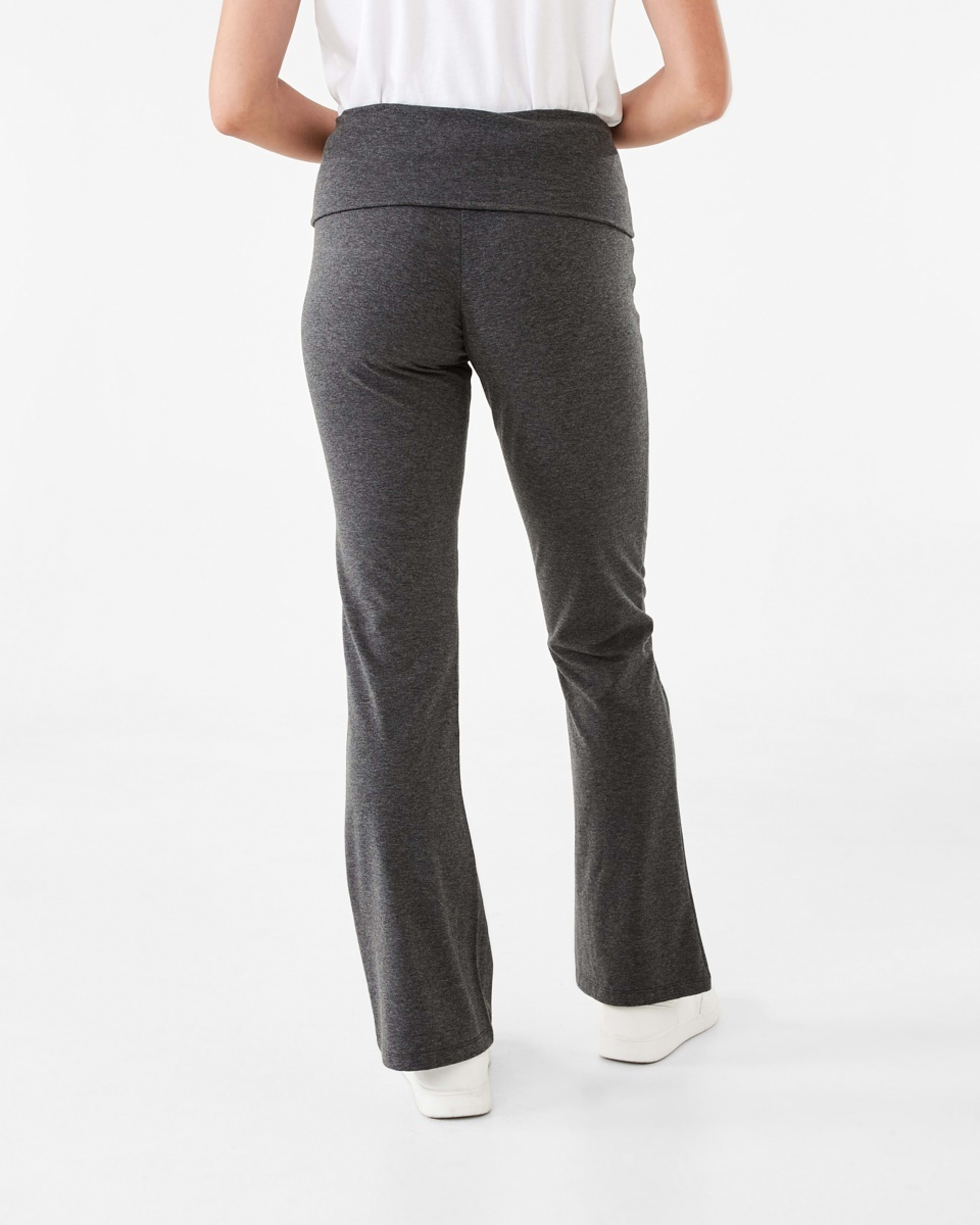 3 Fold Down Flare Pants CHARCOAL MARLE, 3 of 4