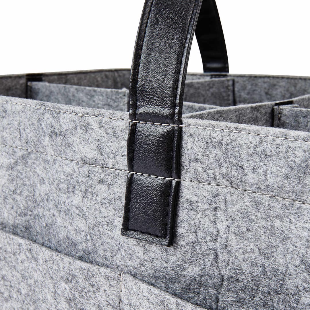 Large Nappy Caddy Grey and Black Kmart