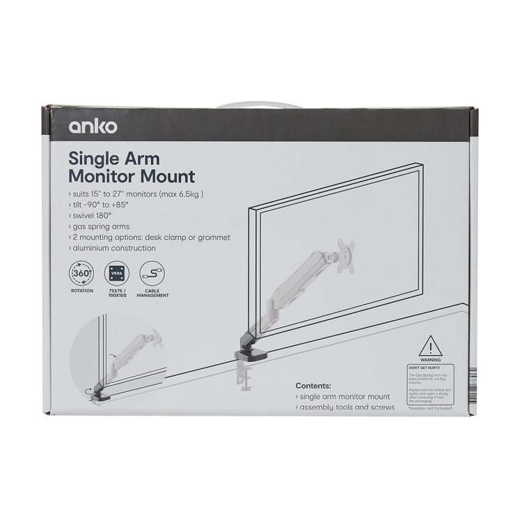 Single Arm Monitor Mount Kmart