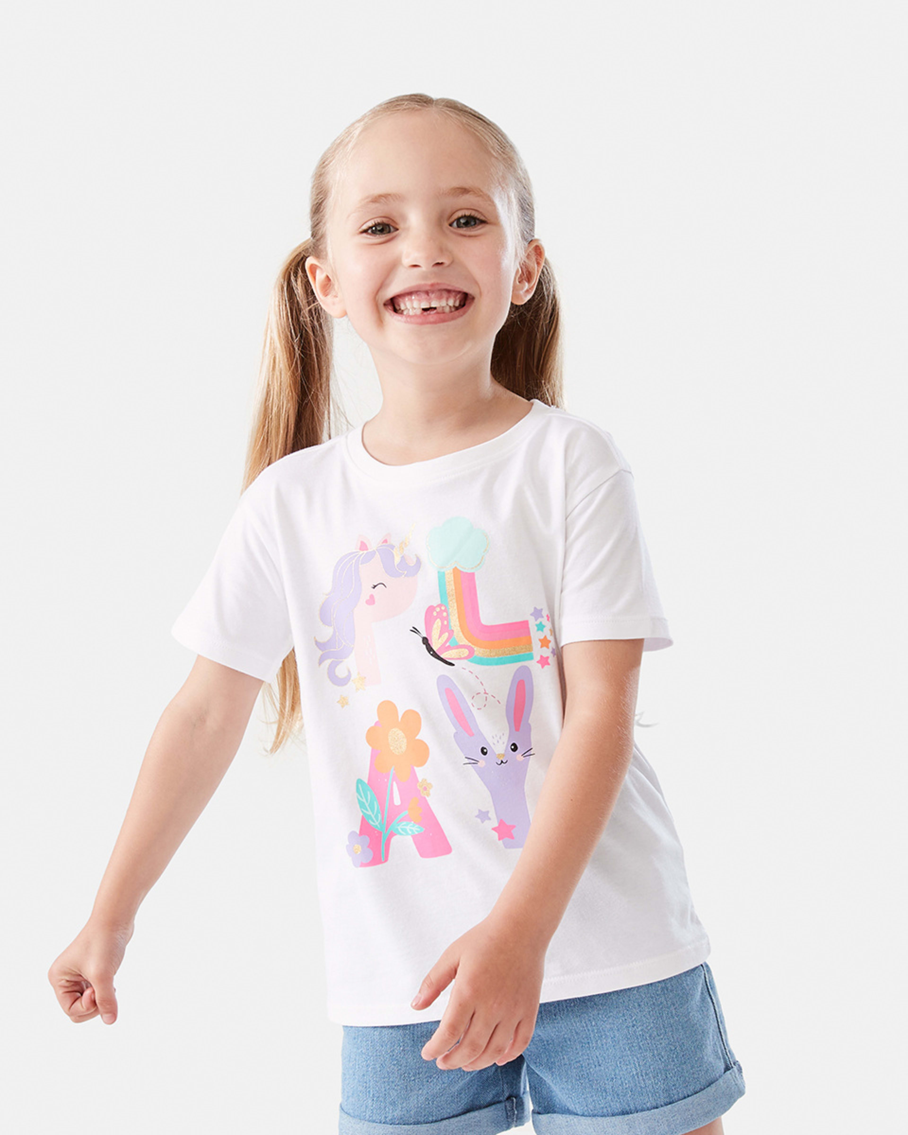 1 Short Sleeve Placement Print T-shirt Play, 1 of 8