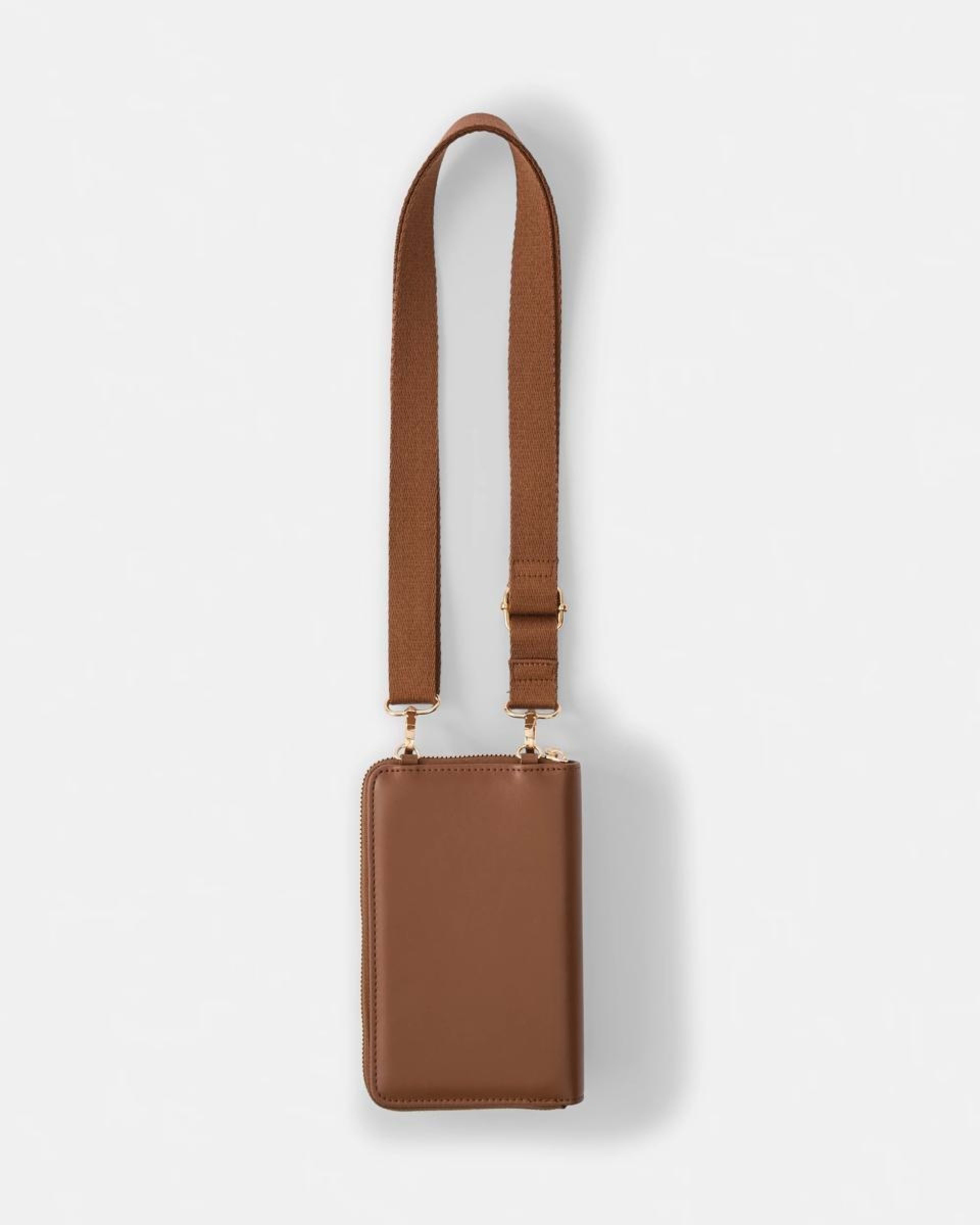 2 Sim Fabric Strap Phone Wallet Rich Tan, 2 of 6