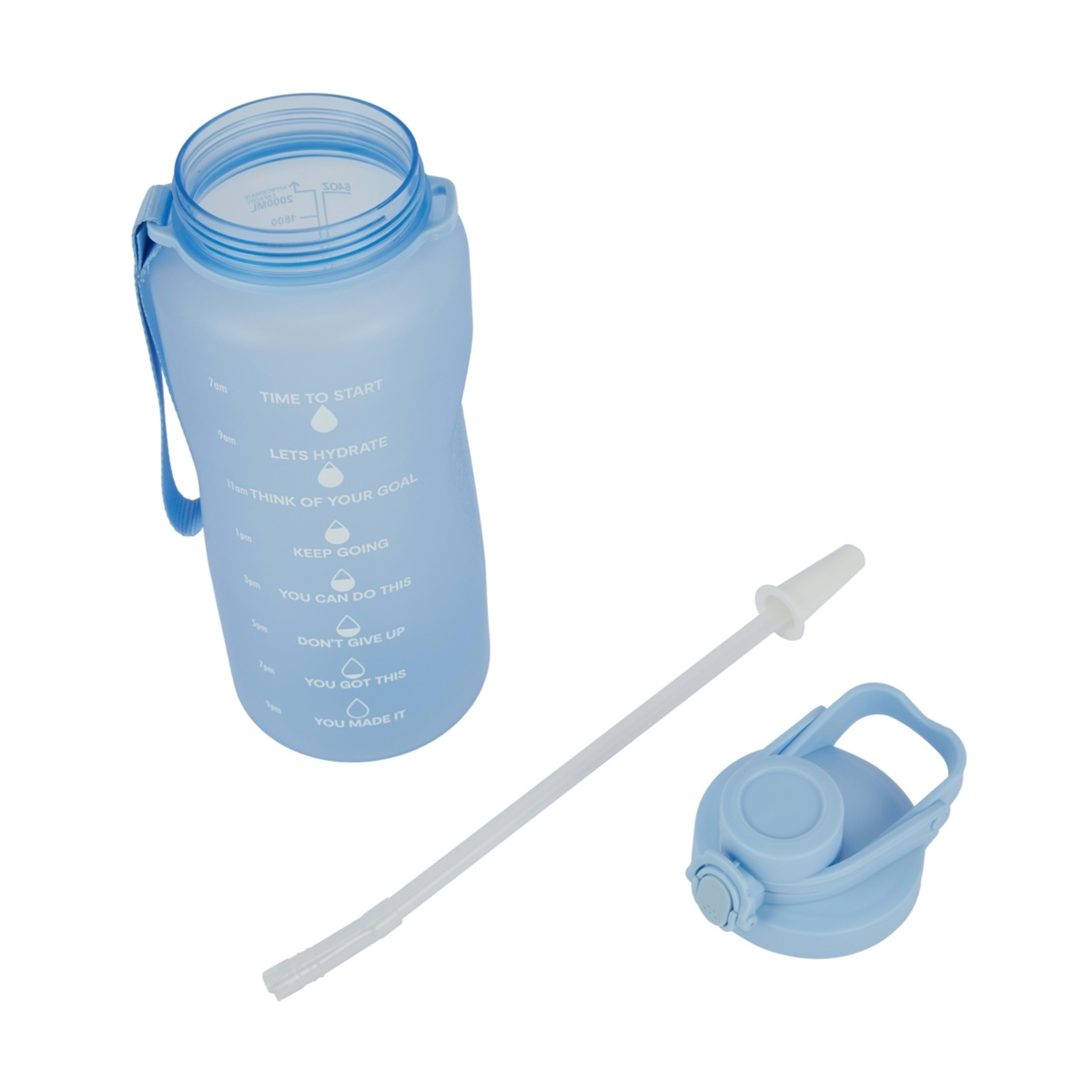 5 2.1L Blue Daily Intake Flip Lid Drink Bottle, 5 of 9