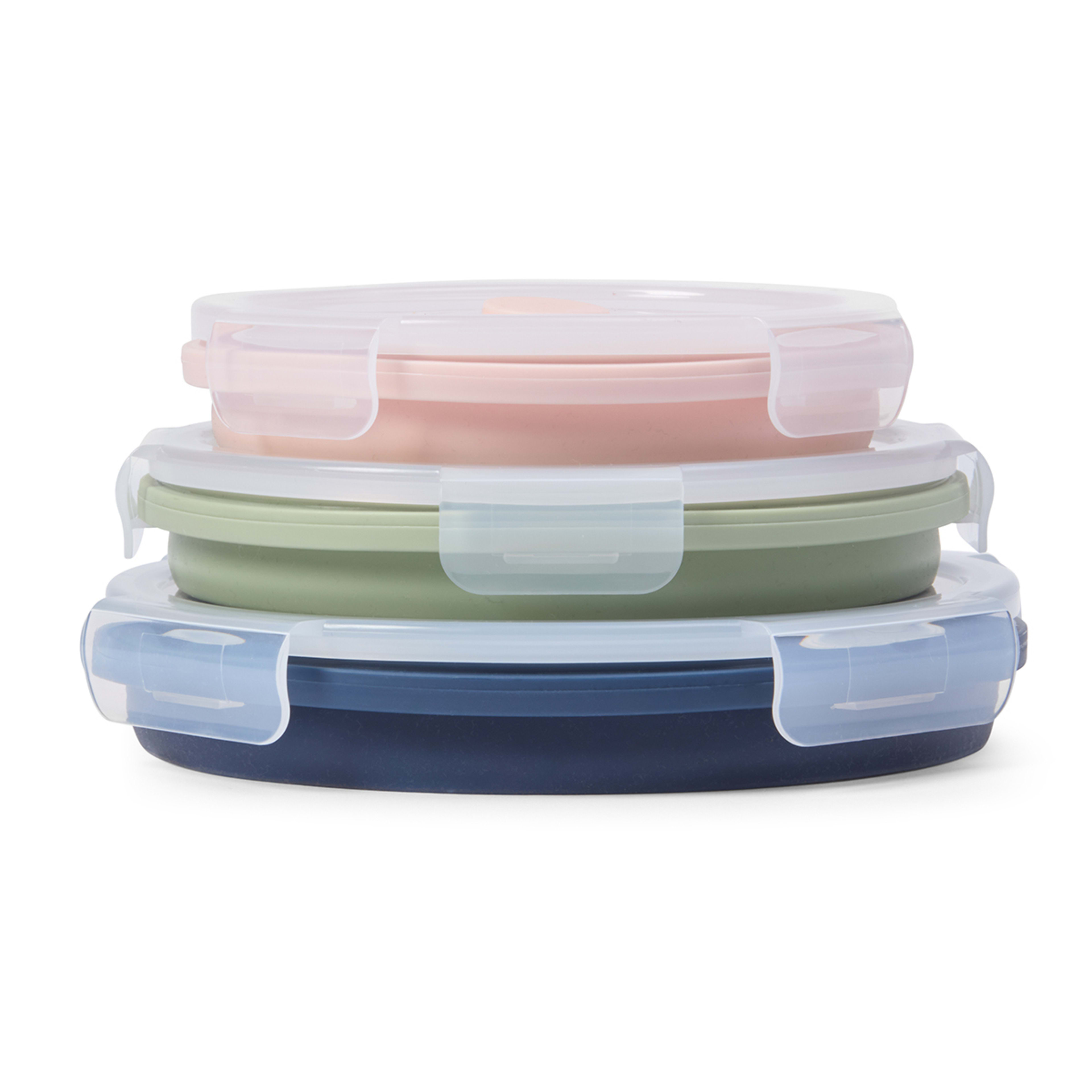 7 3 Piece Silicone Collapsible Salad Bowls, 7 of 10