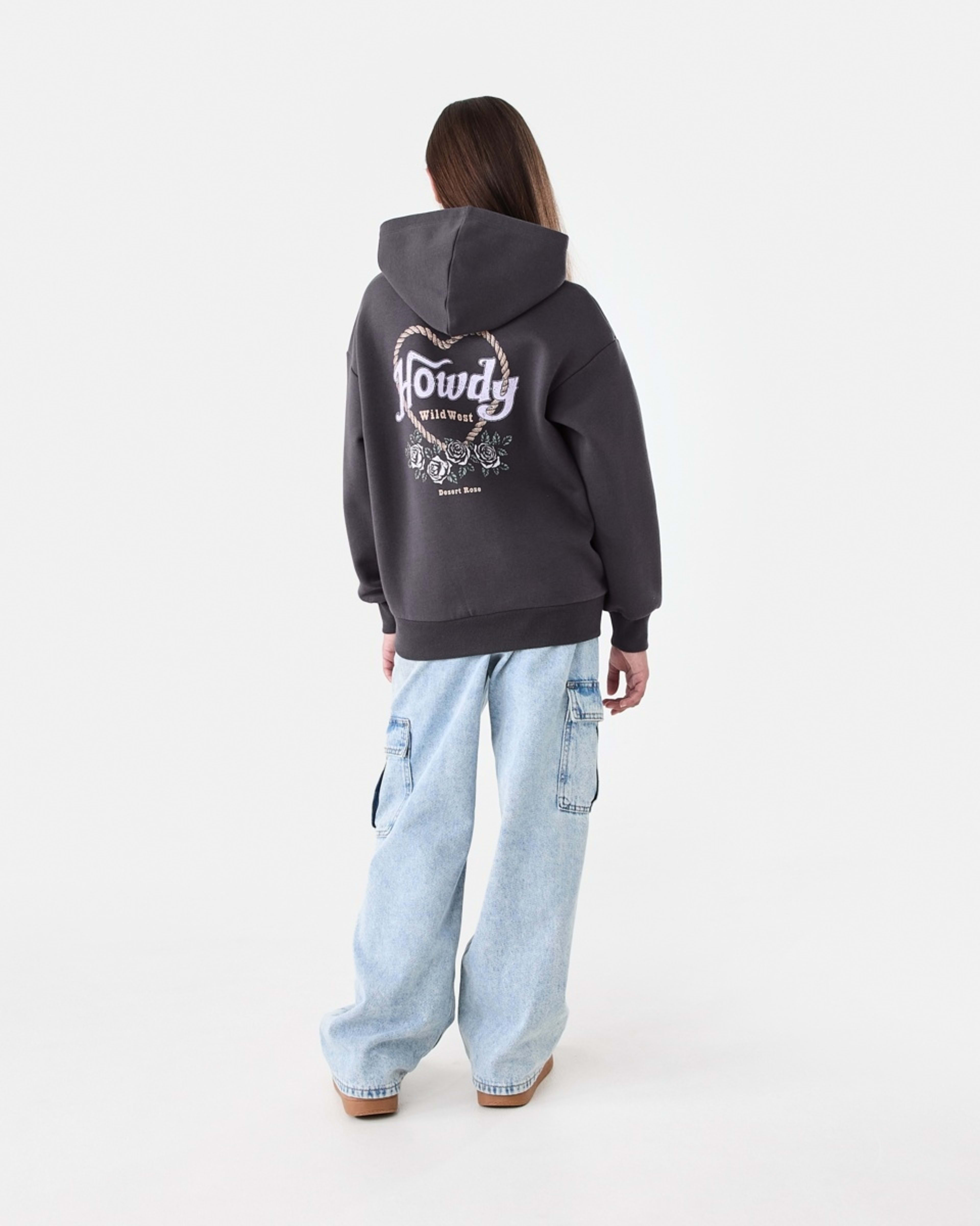 6 Oversized Hoodie Grey Howdy, 6 of 6