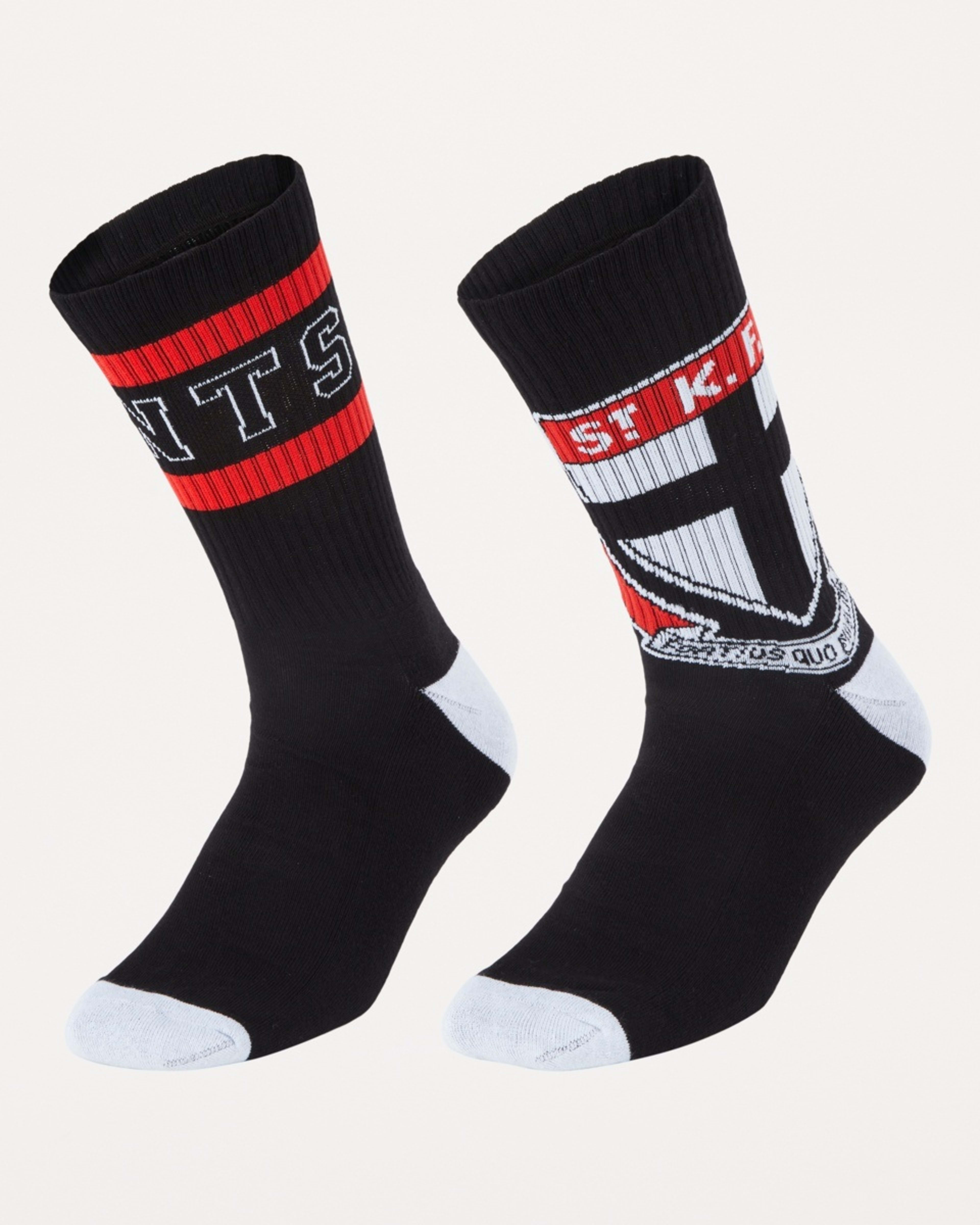 1 2 Pack Official AFL Adult Socks St Kilda, 1 of 3