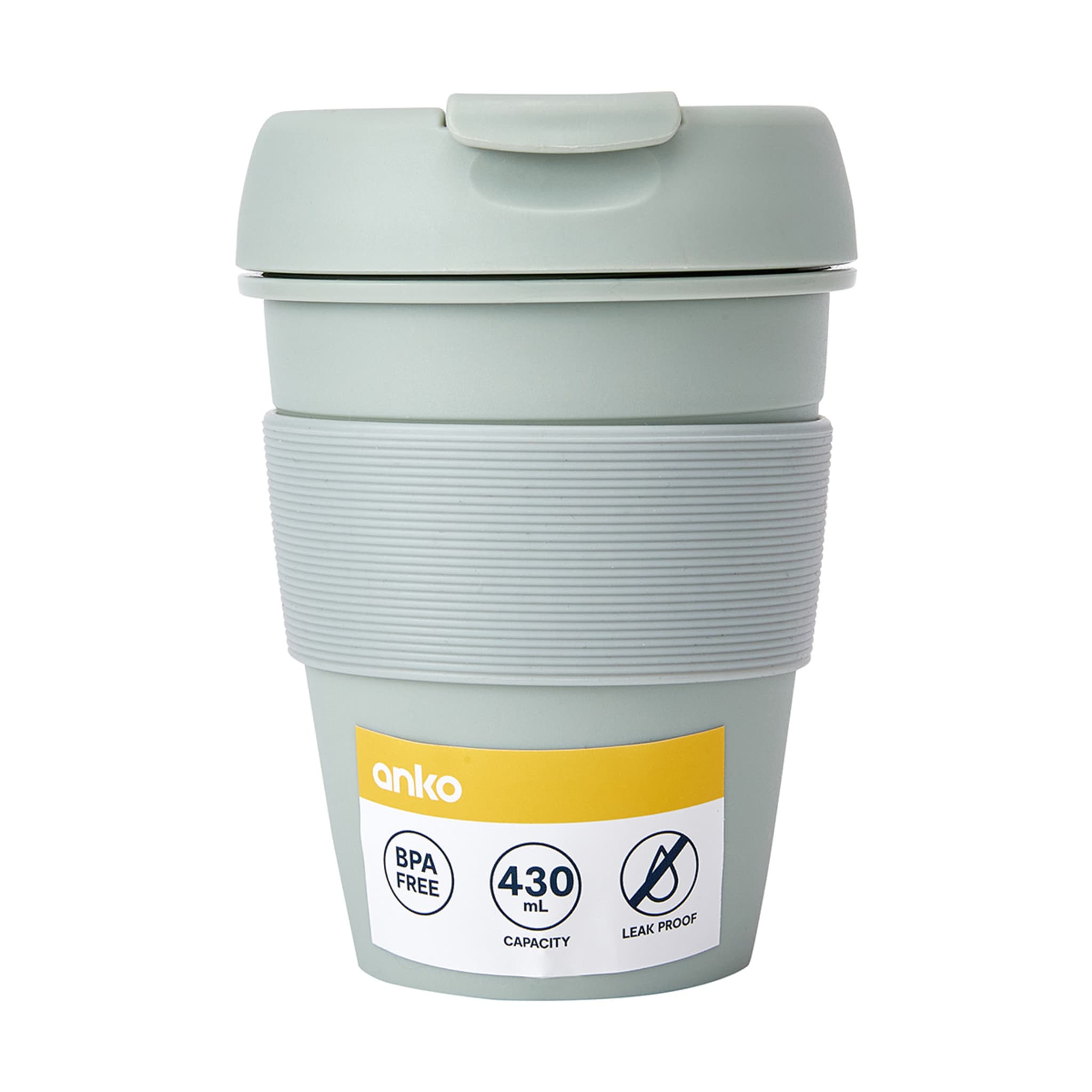 430ml Sage Green Reusable Travel Cup Kmart