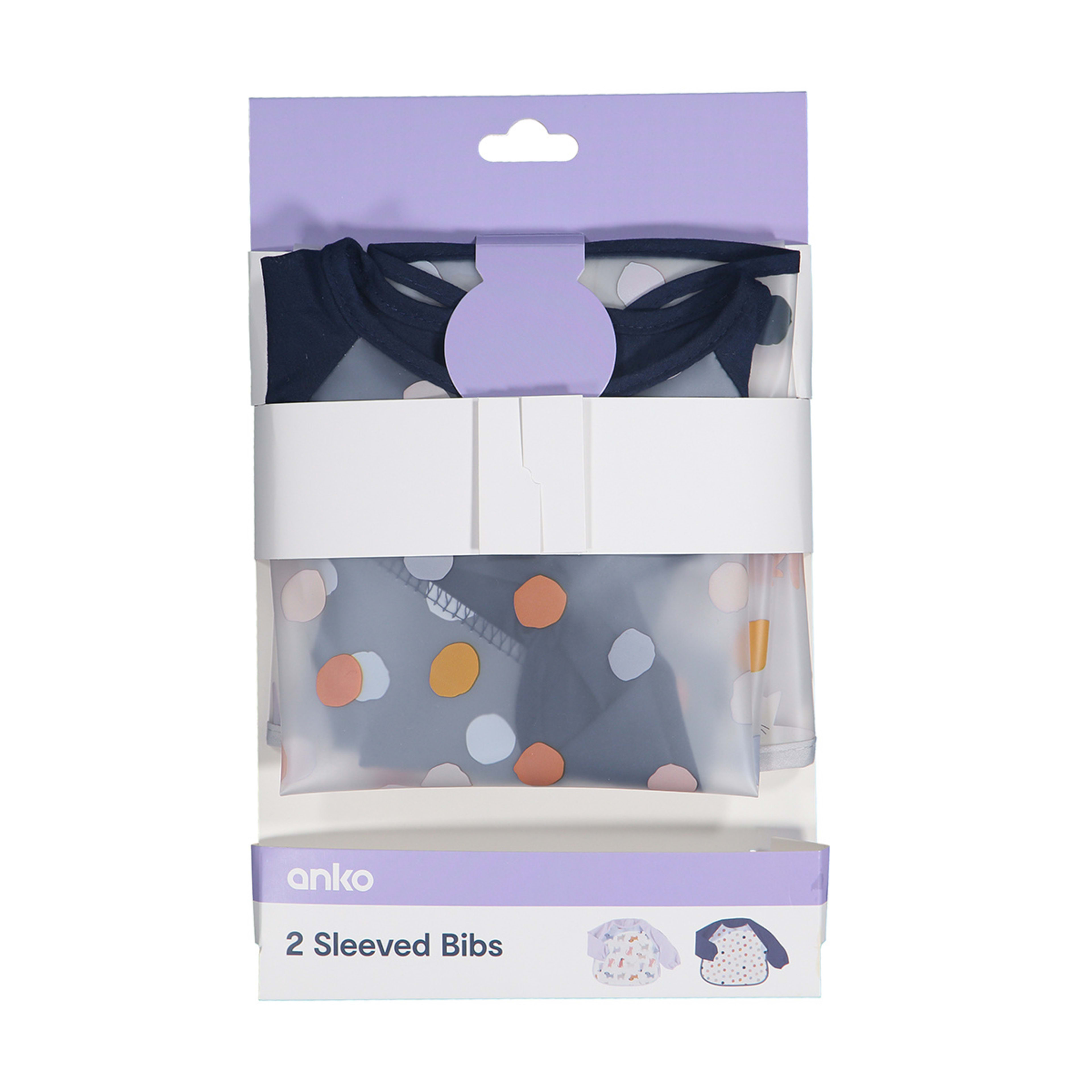 5 2 Pack Sleeved Bibs - Dogs, 5 of 5