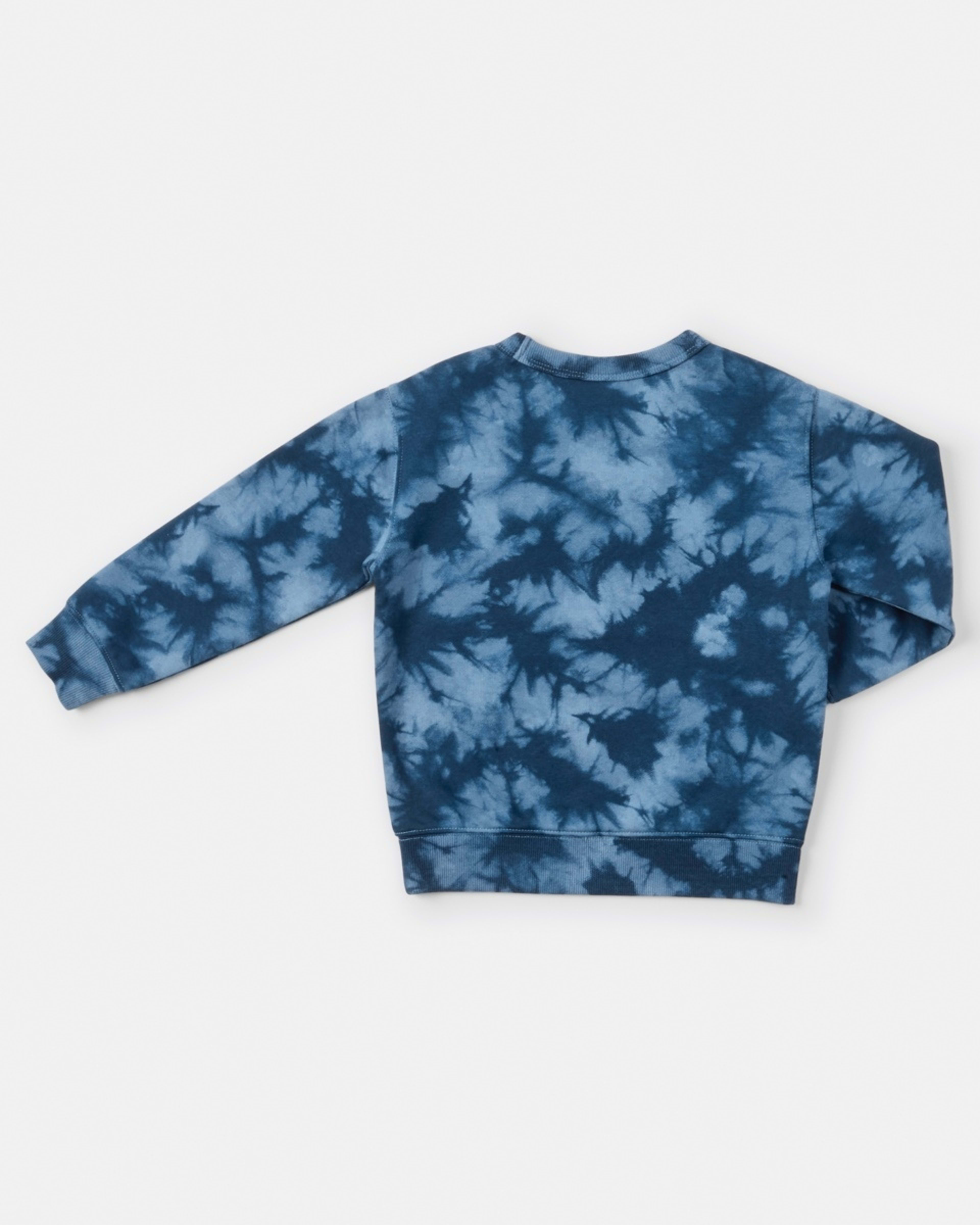 9 All Over Print Crew Neck Sweatshirt Blu Tiedye, 9 of 9