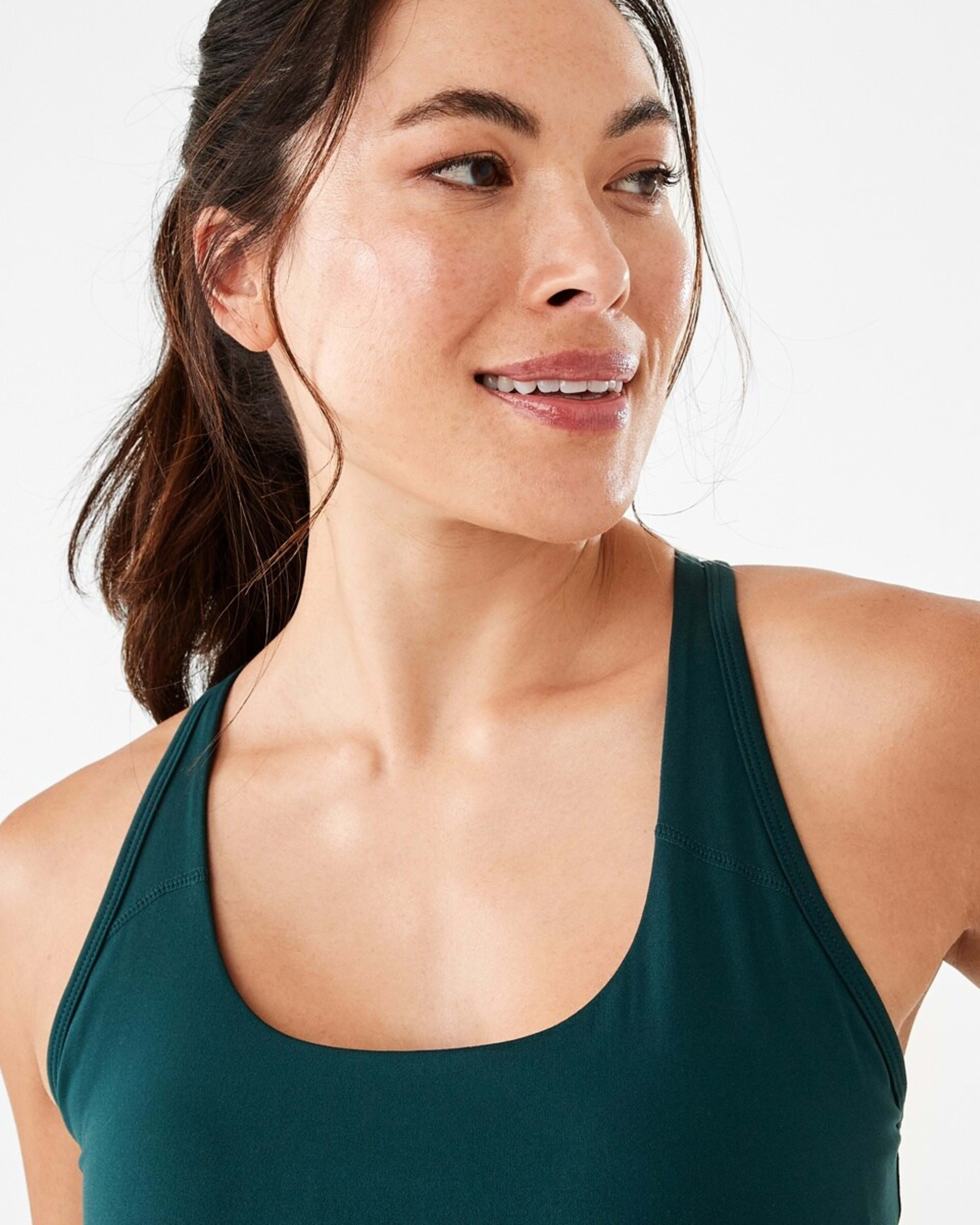 5 Active Womens Performance Crop Top Grn Yucca, 5 of 8