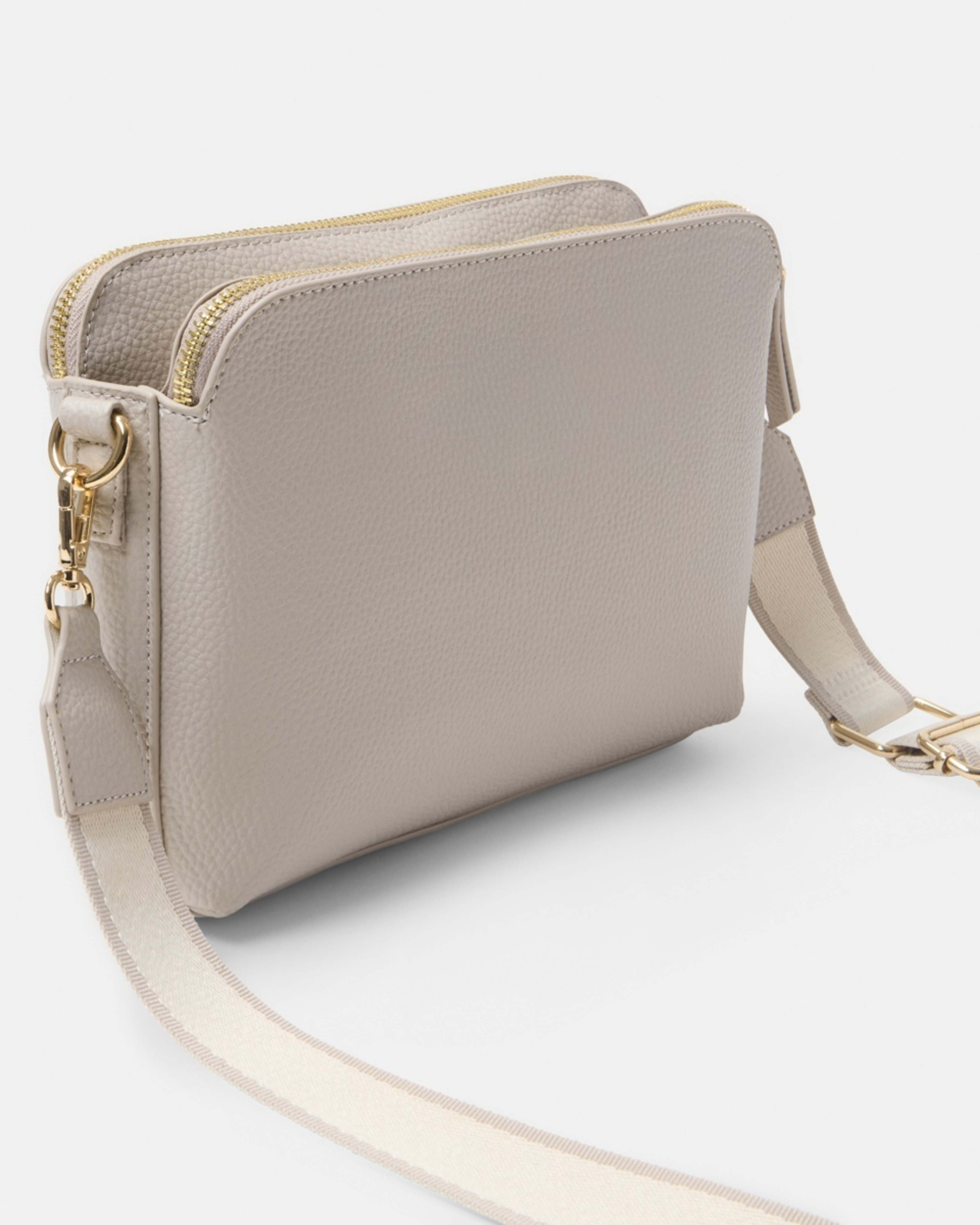 2 Double Pocket Crossbody Bag SMOKEY TAUPE, 2 of 6