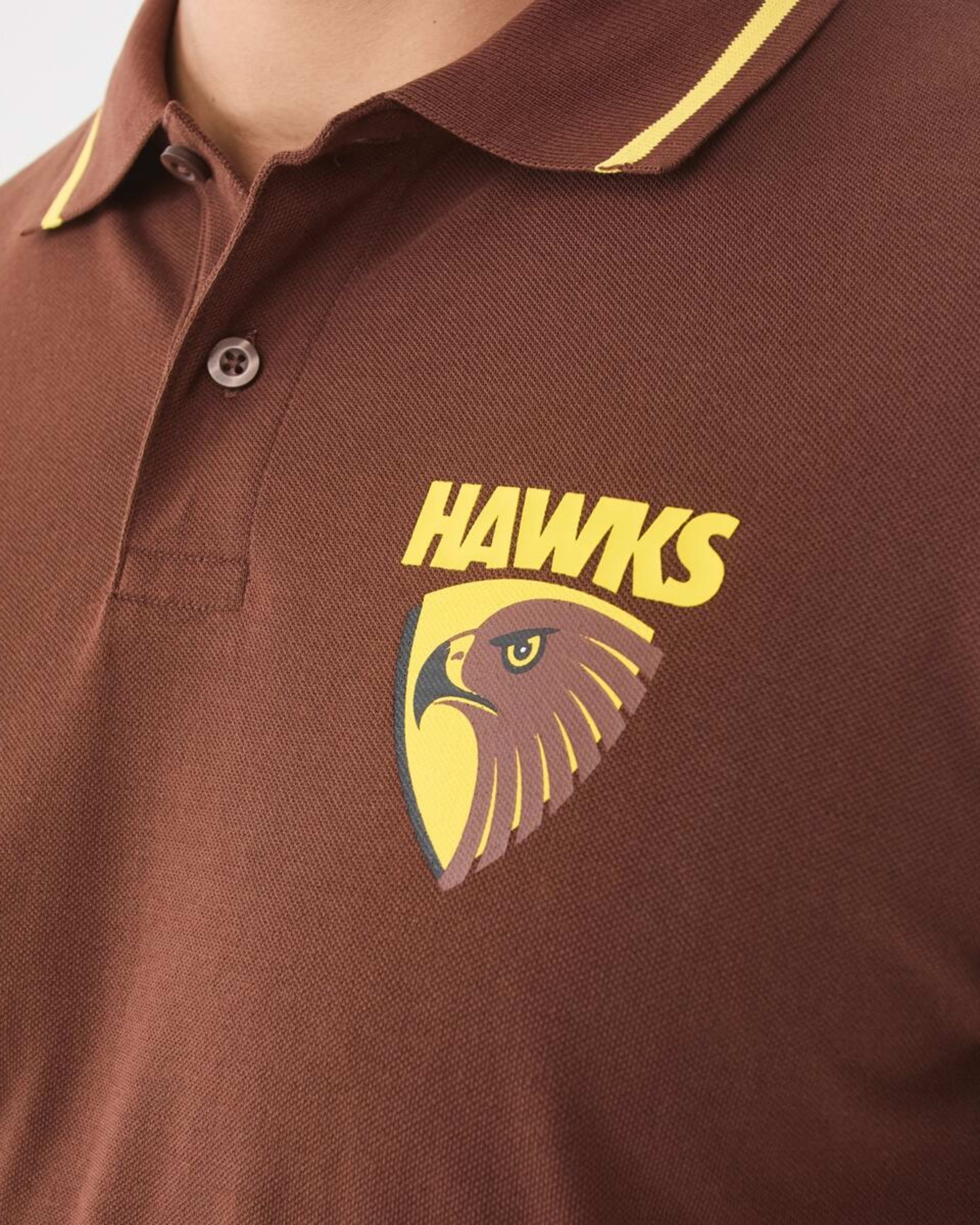 5 Official AFL Adult Polo Shirt Hawthorn, 5 of 6