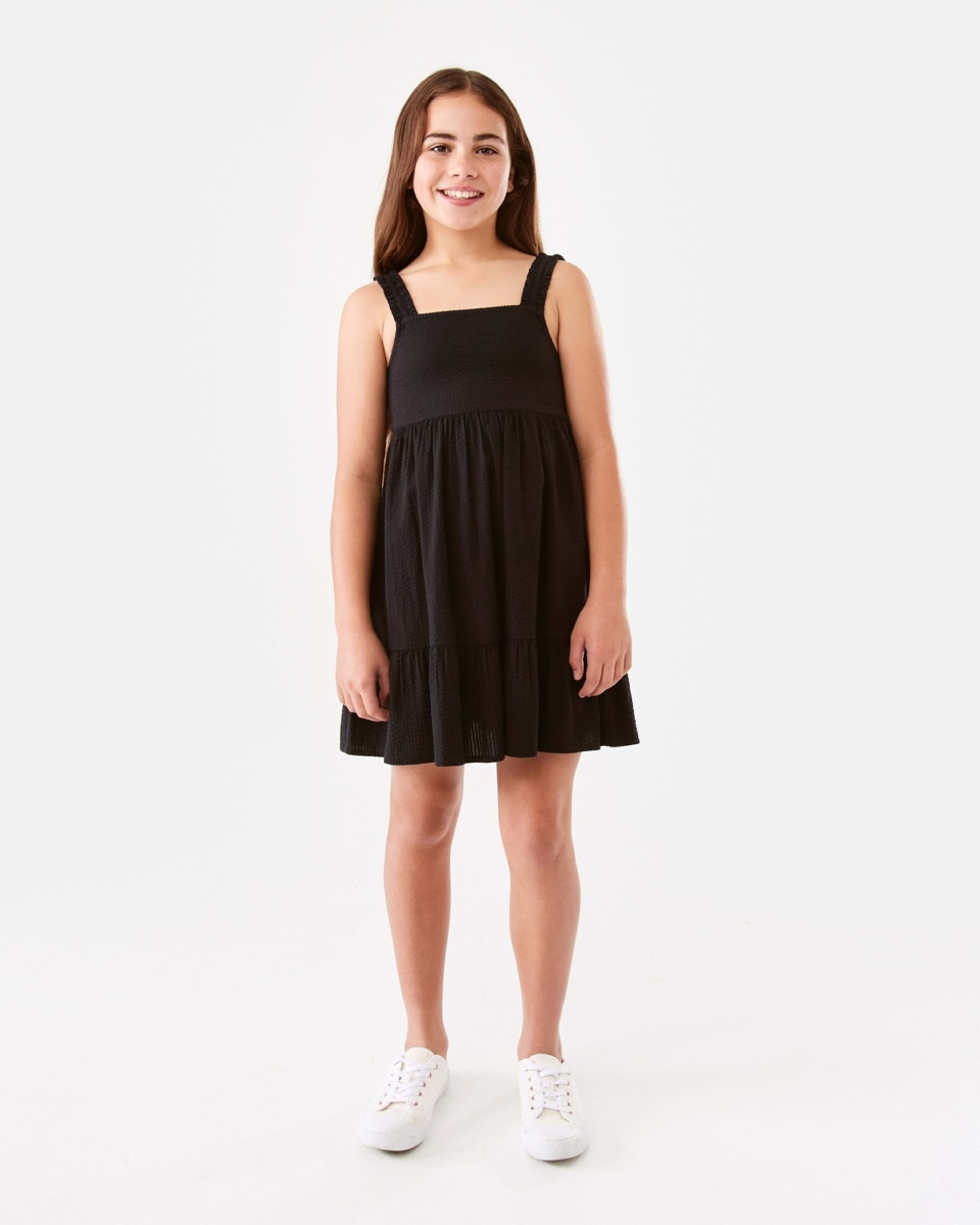 7 Cut Out Frill Dress Black, 7 of 10