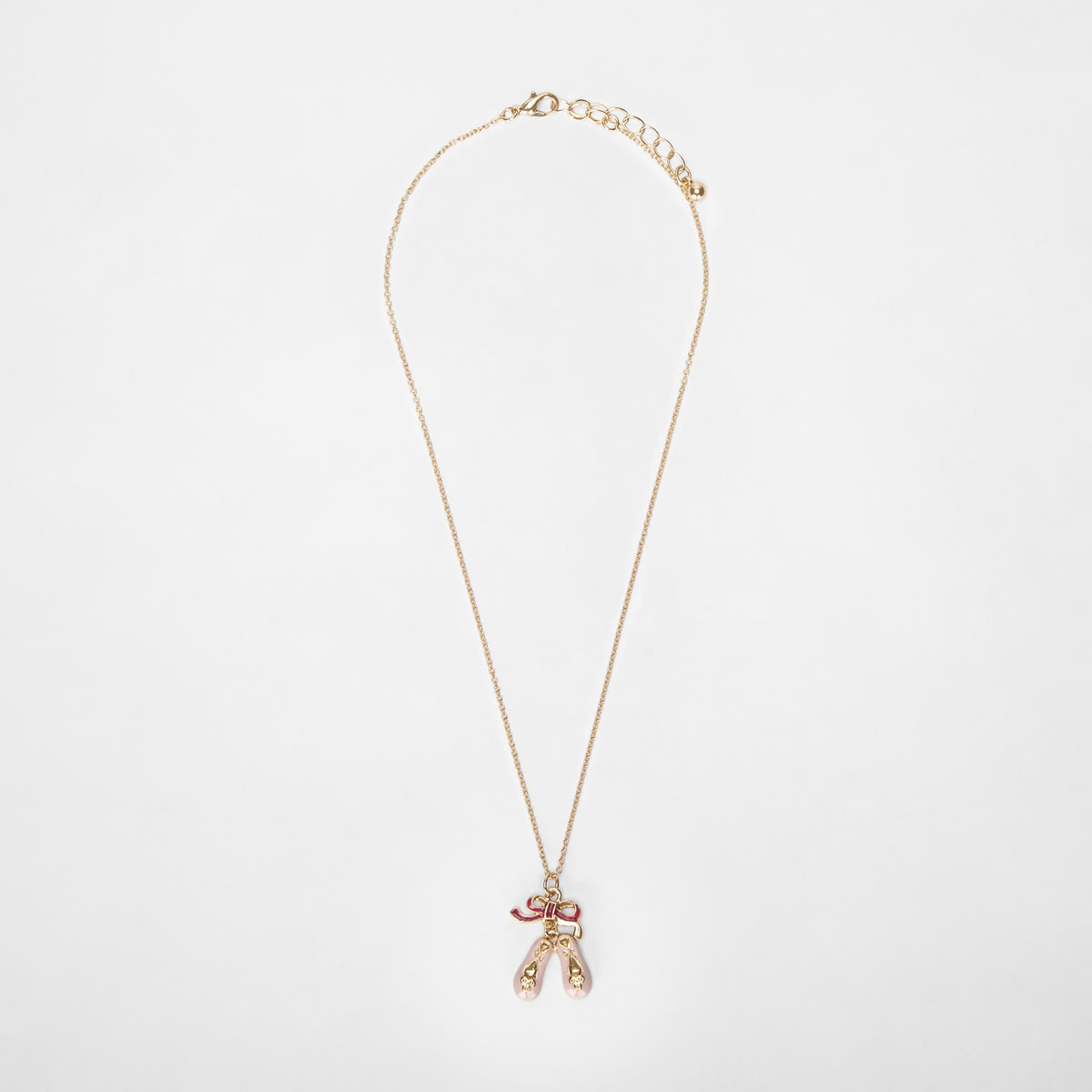 Ballet Slipper Necklace - Gold Look - Kmart