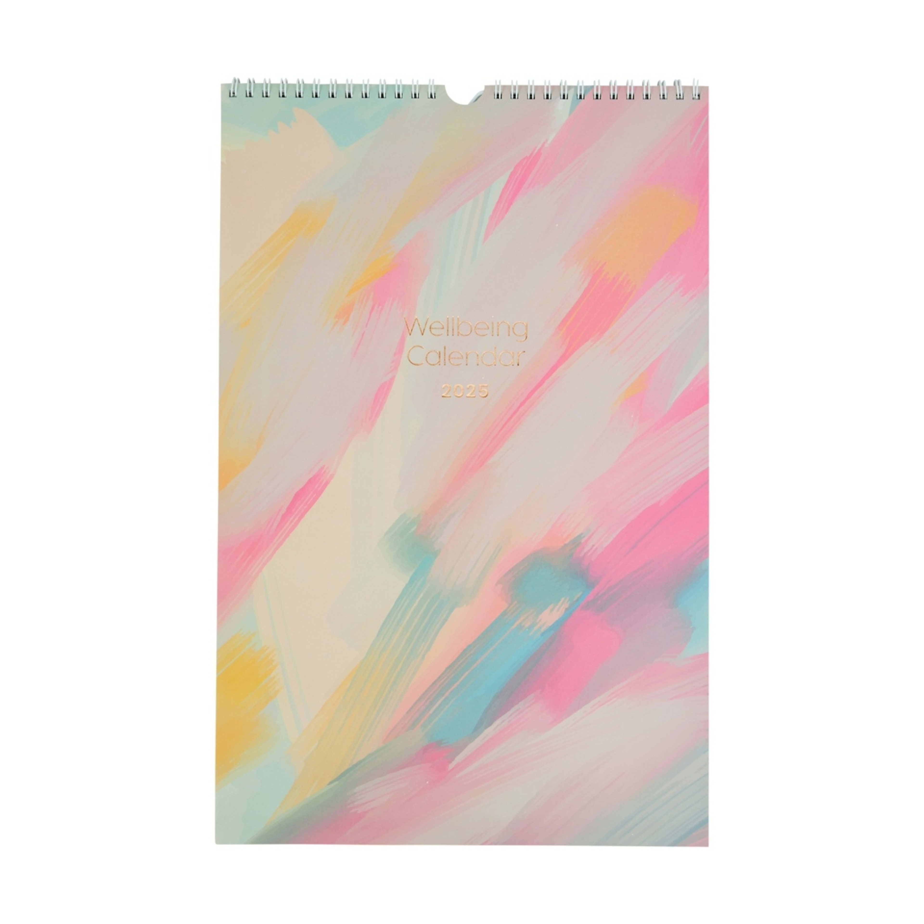 2025 Wall Calendar Wellbeing Kmart NZ