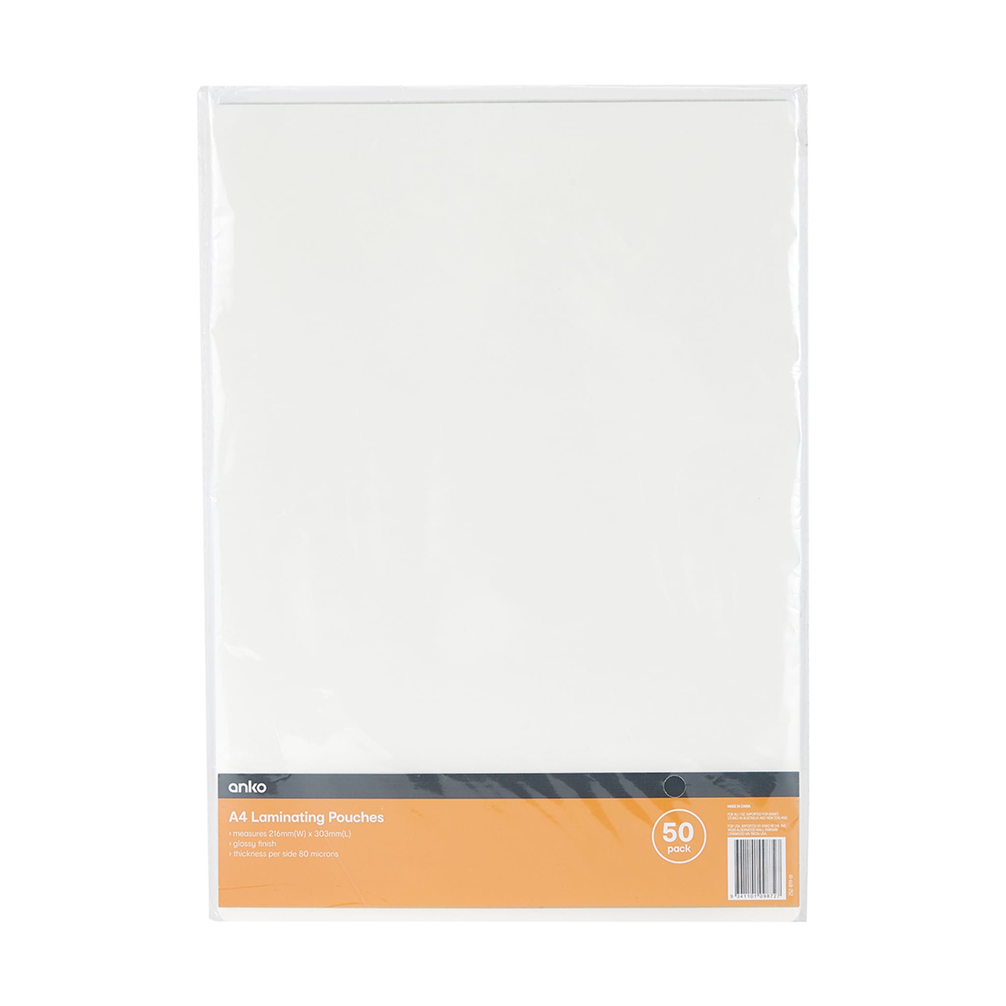 50 Pack A4 Laminating Pouches Kmart