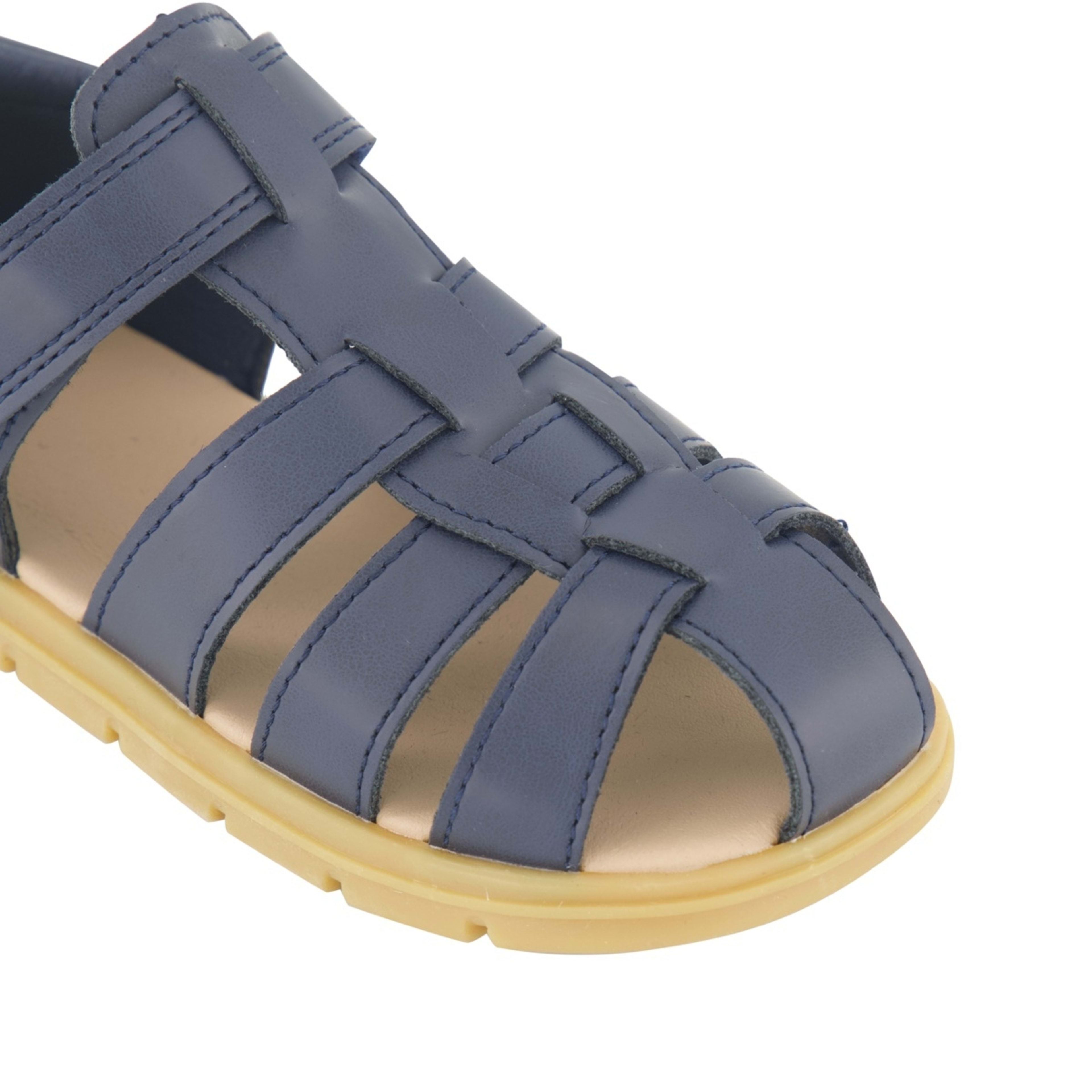 4 Junior Closed Toe Sandals Navy, 4 of 4