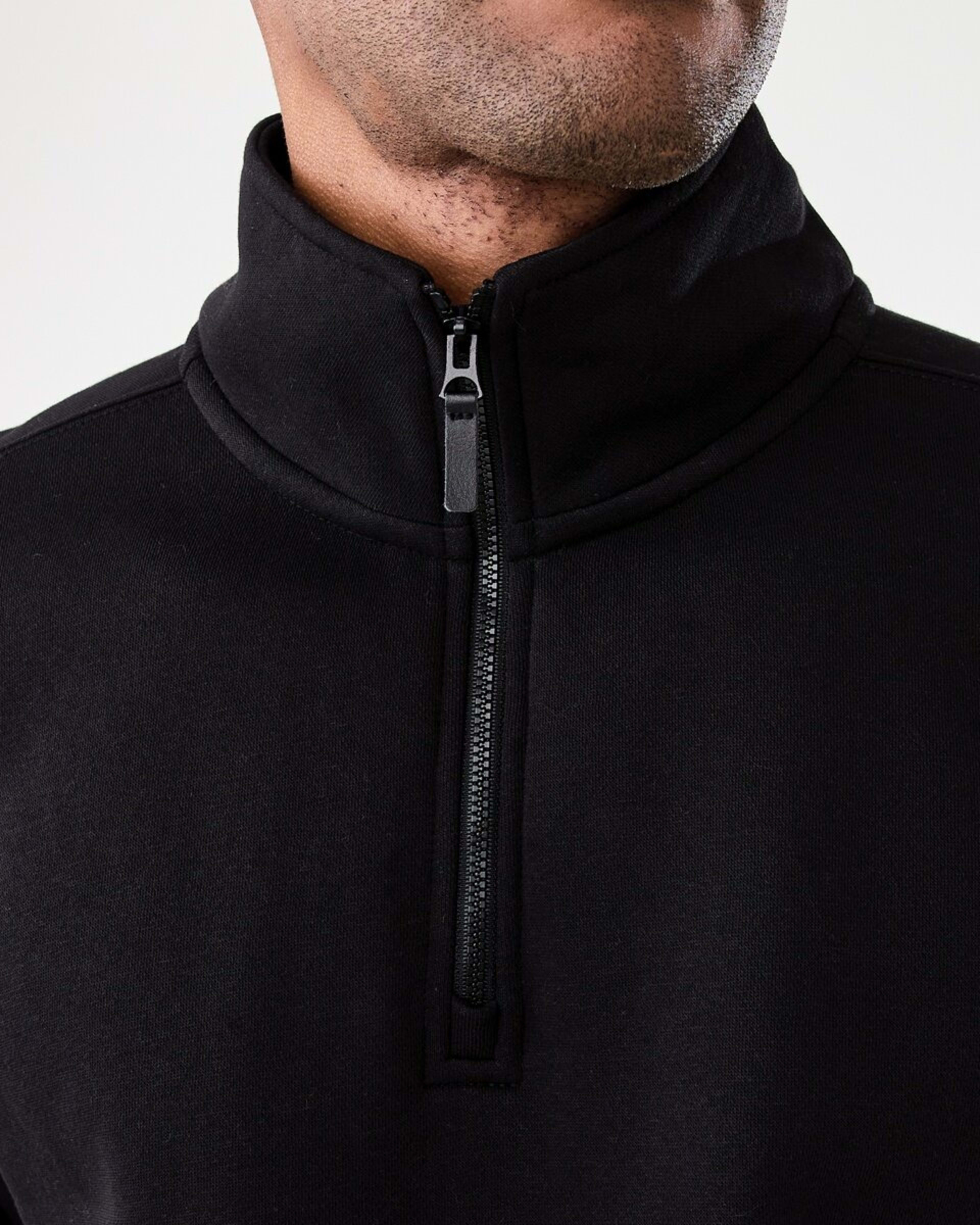 5 1/4 Zip Sweatshirt Black, 5 of 6