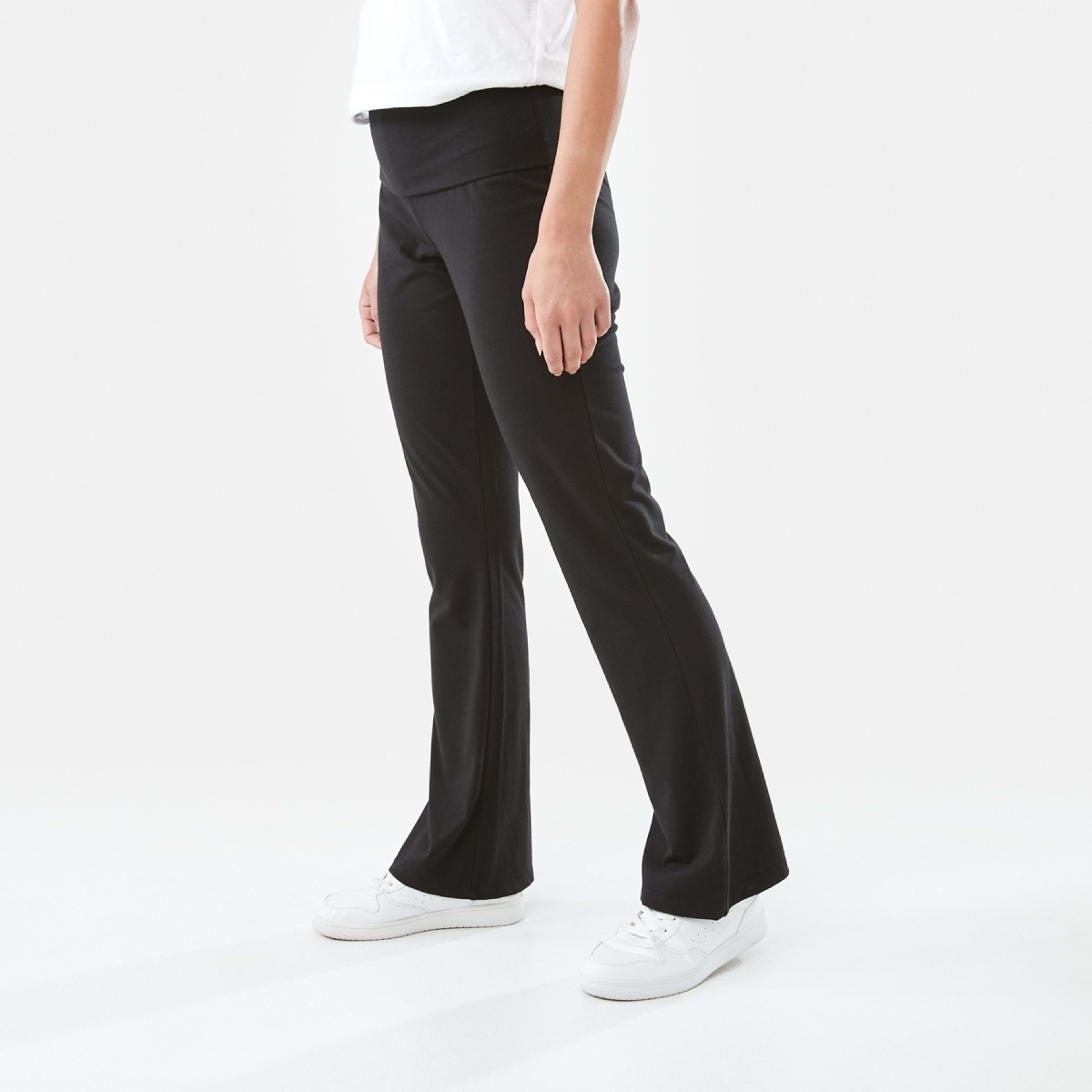 2 Fold Down Flare Pants Black, 2 of 4