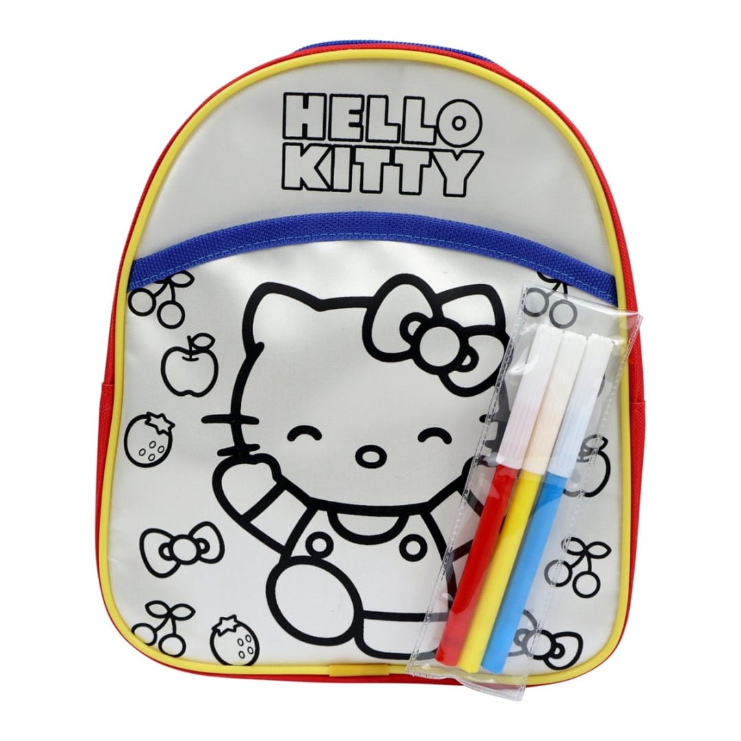 Sanrio Hello Kitty Colour Your Own Backpack Set Kmart