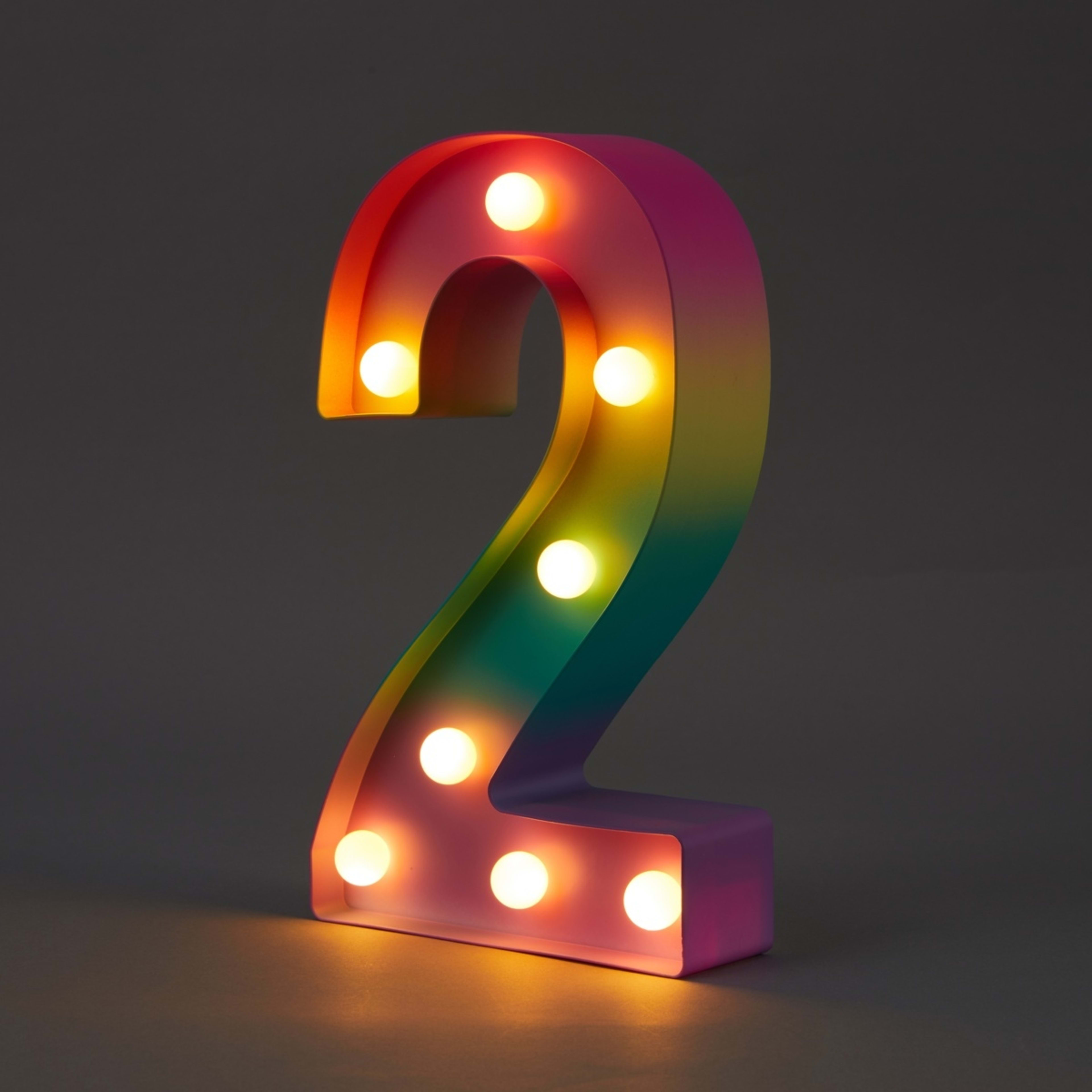 1 Ombre Light Up Number - 2