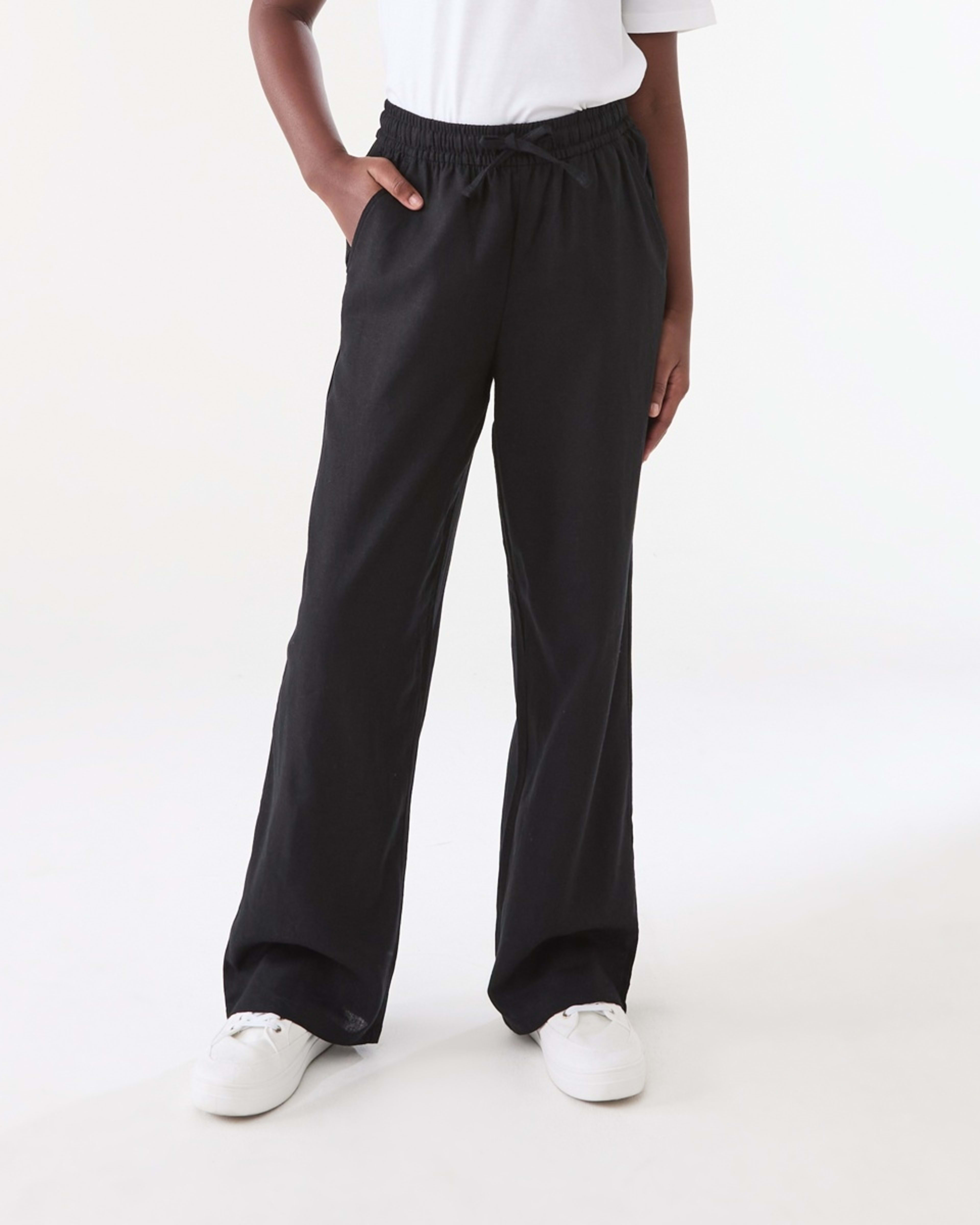 1 Wide Leg Pants BLACK