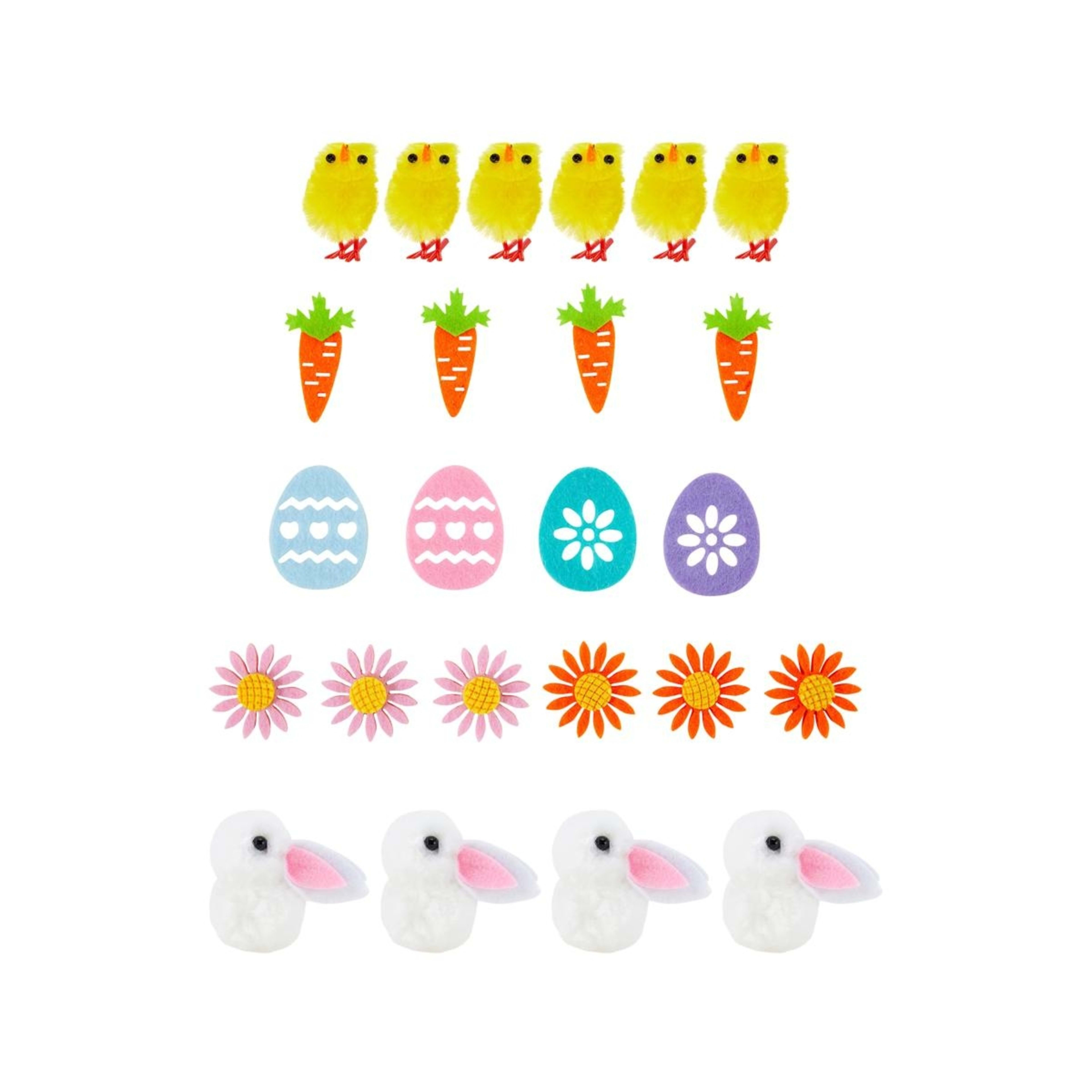 2 23 Piece Easter Craft Embellishment Set, 2 of 3