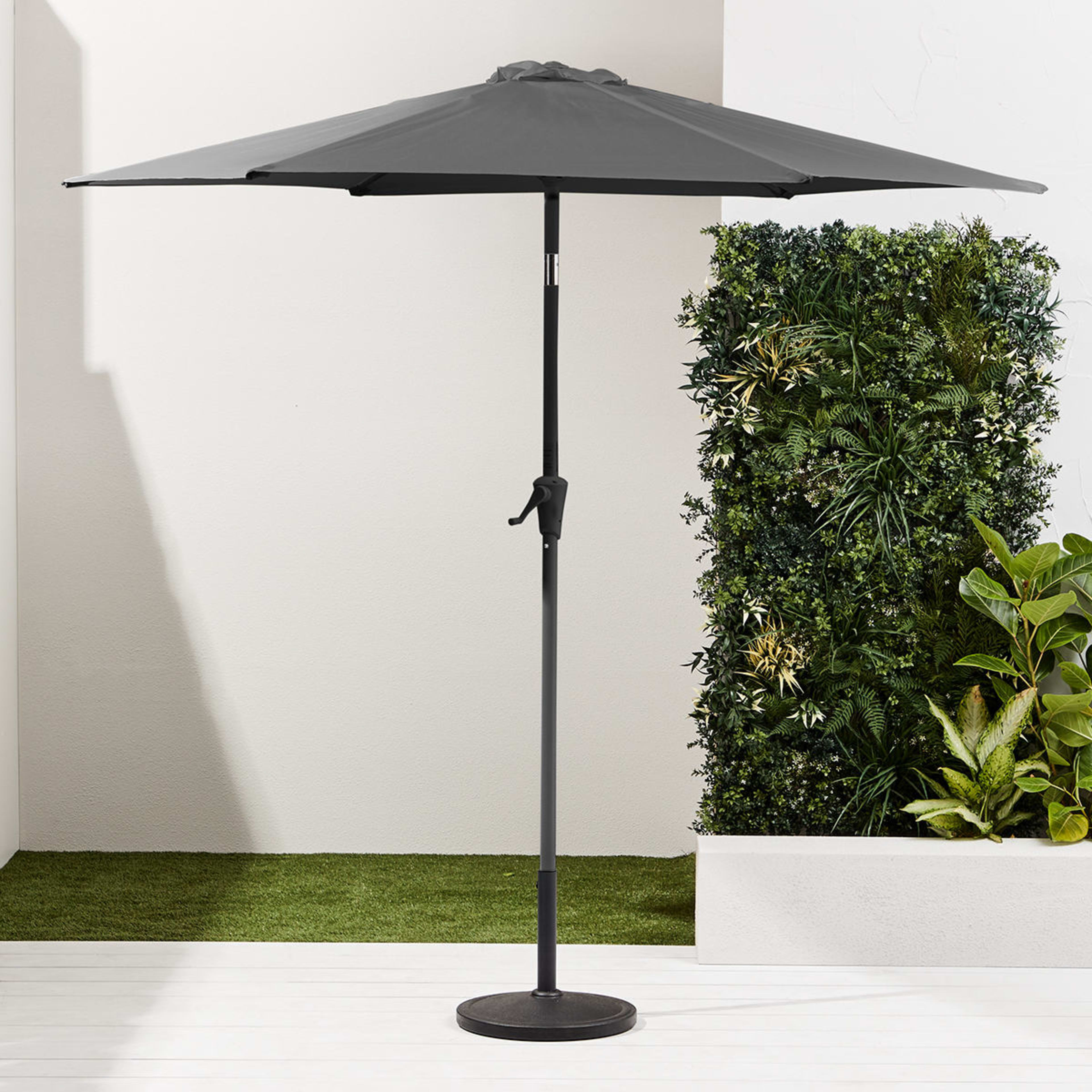 Market Umbrella Charcoal Kmart