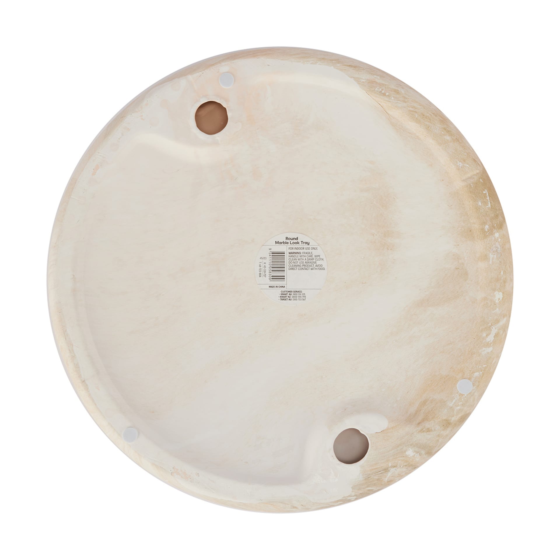 Round Marble Look Tray Kmart