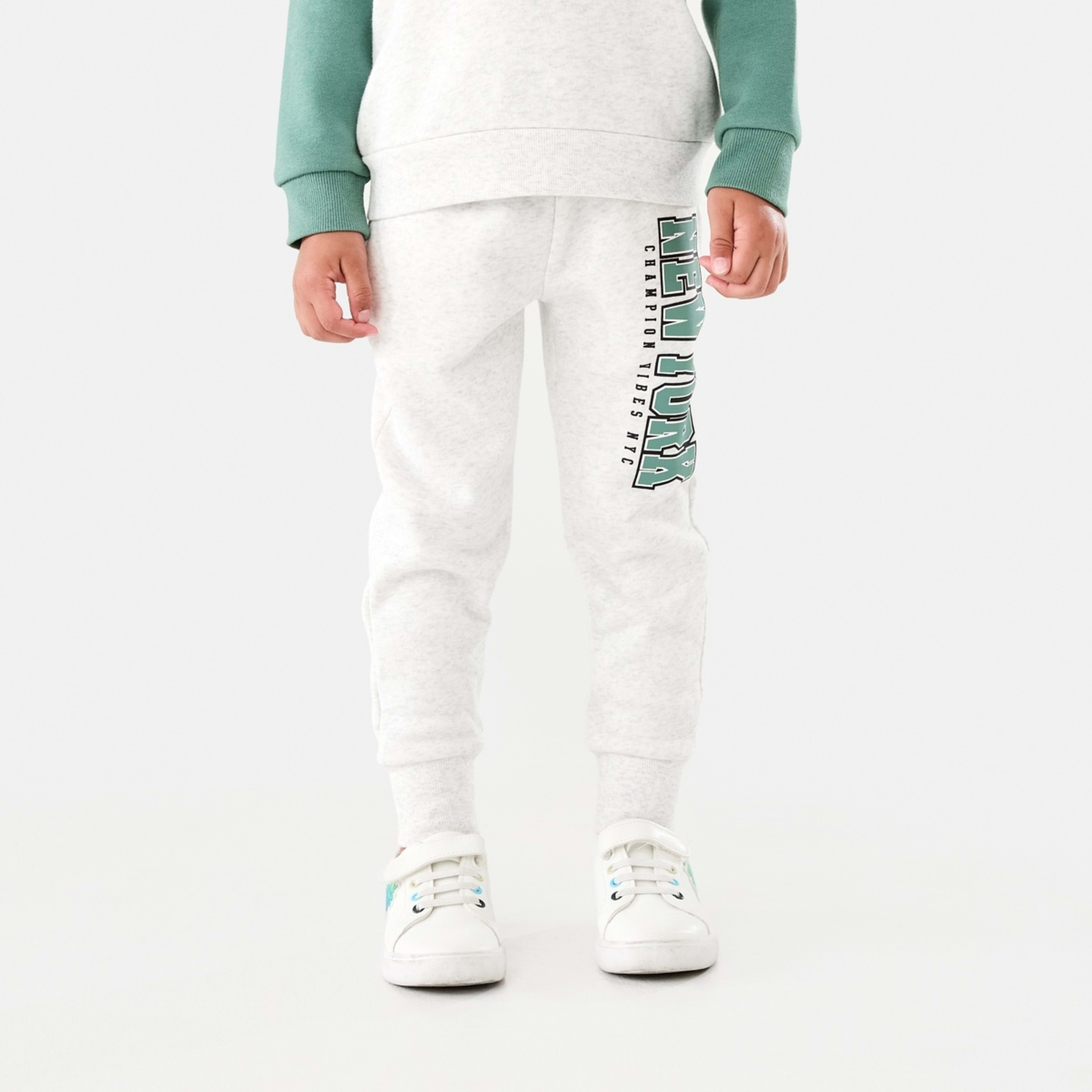 1 Print Trackpants Ny Champion White Marle, 1 of 8