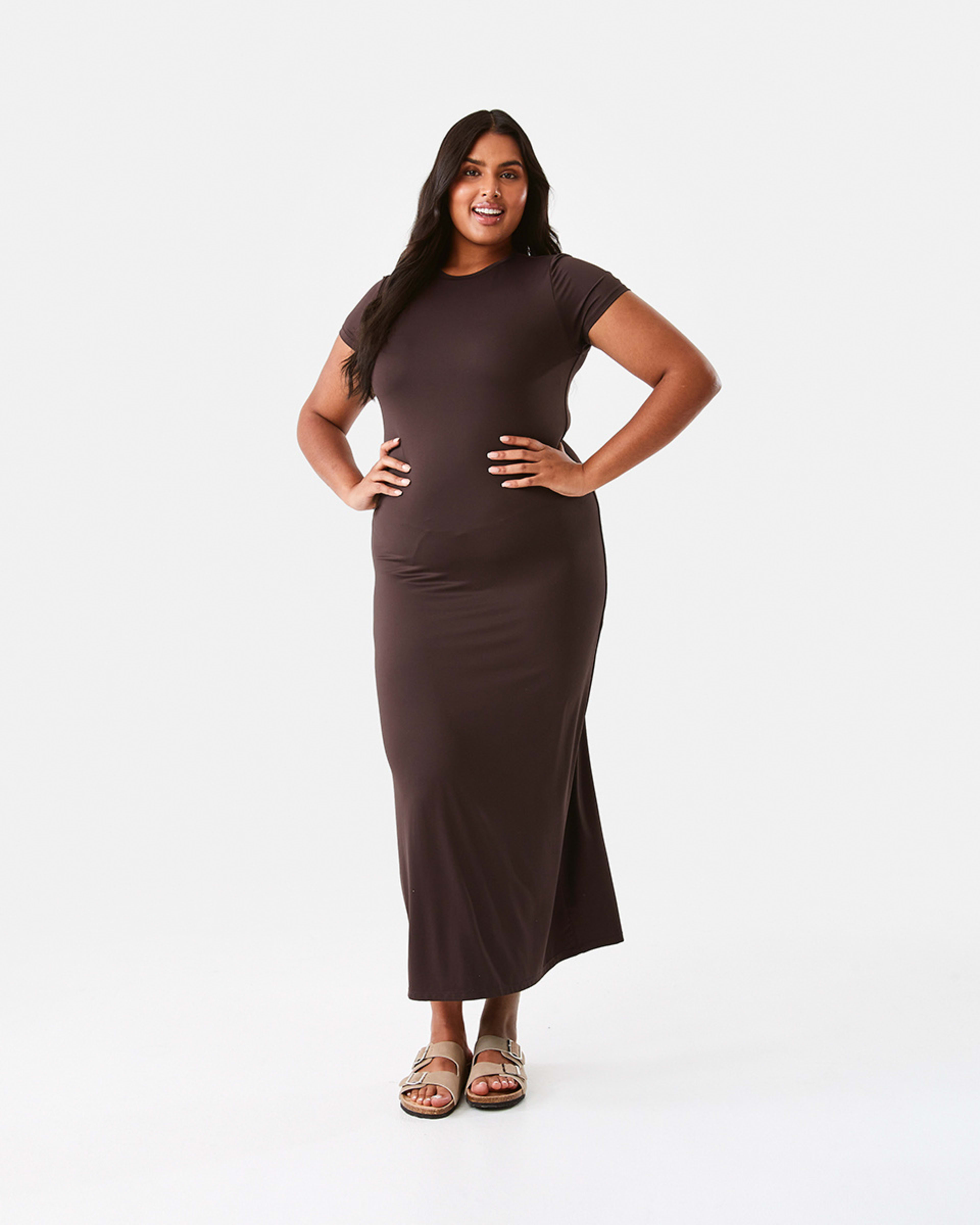 Short Sleeve Luxe Maxi Dress - Kmart