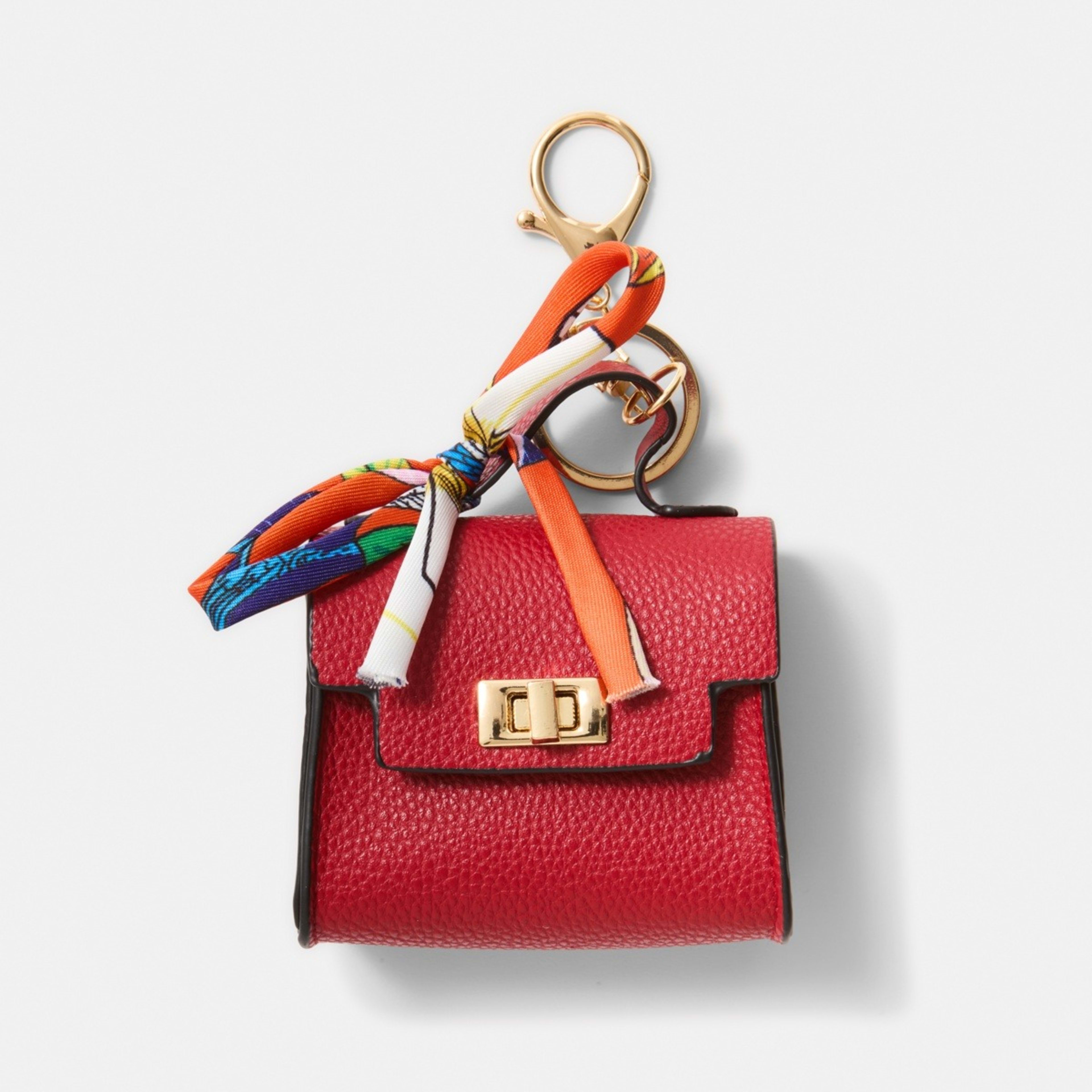 1 Bag Charm Keyring - Red