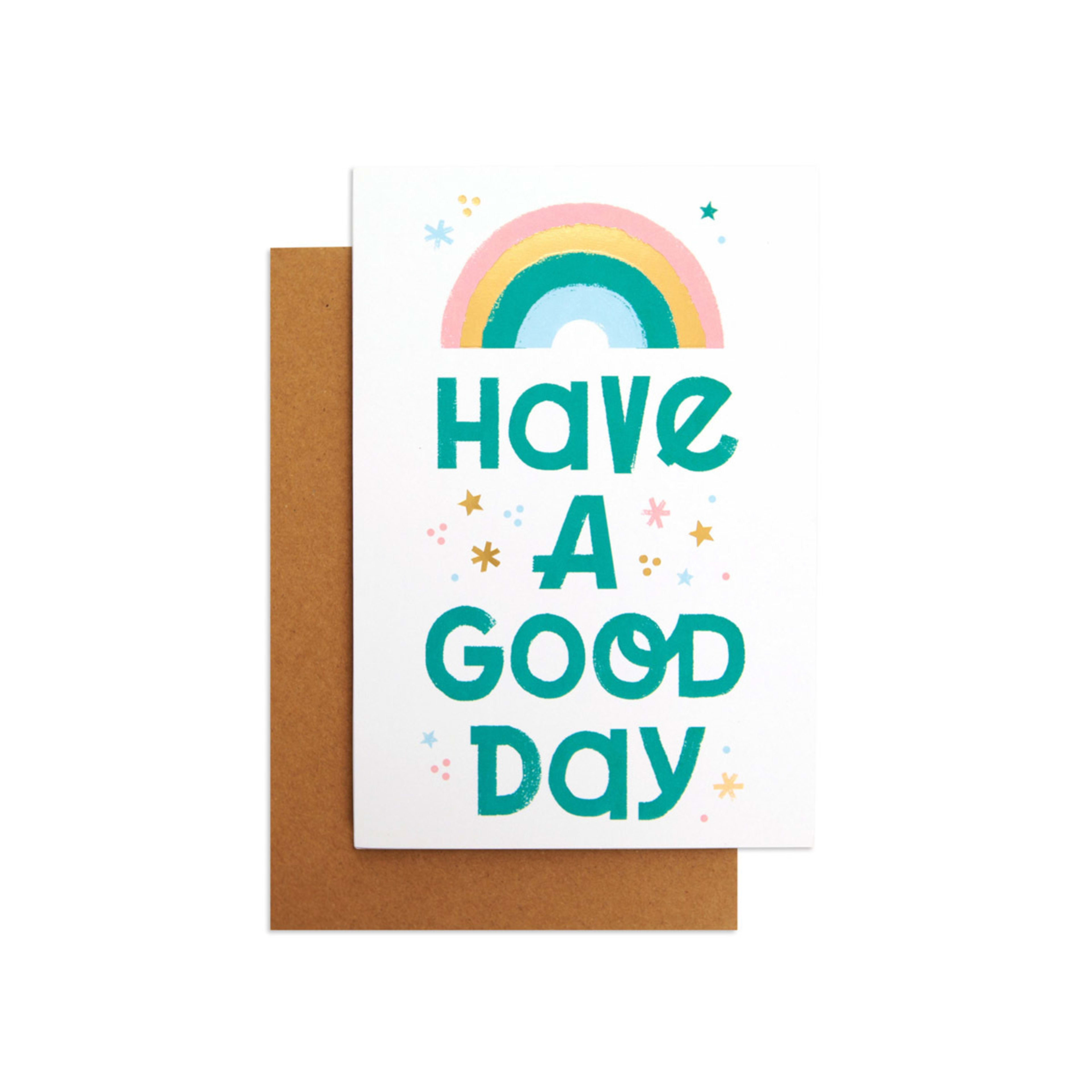 1 Hallmark Little World Changers Encouragement Card for Kids - Good Day Rainbow