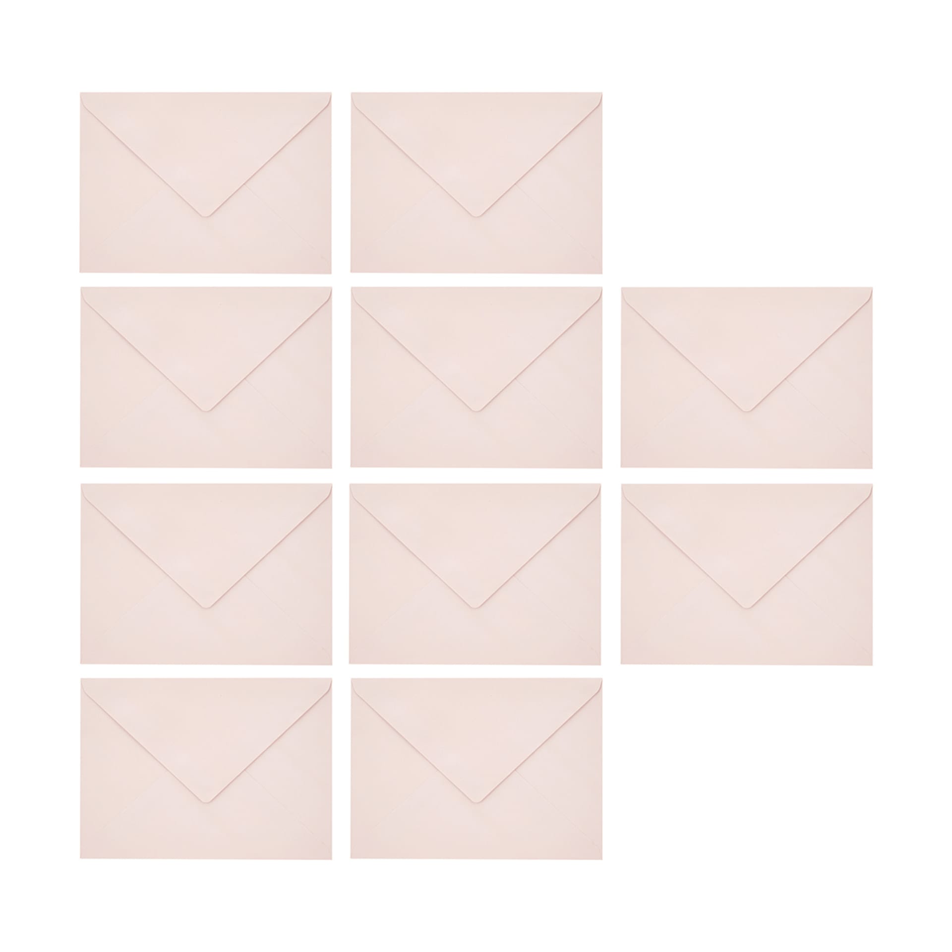 10 Pack Envelopes Blush Kmart